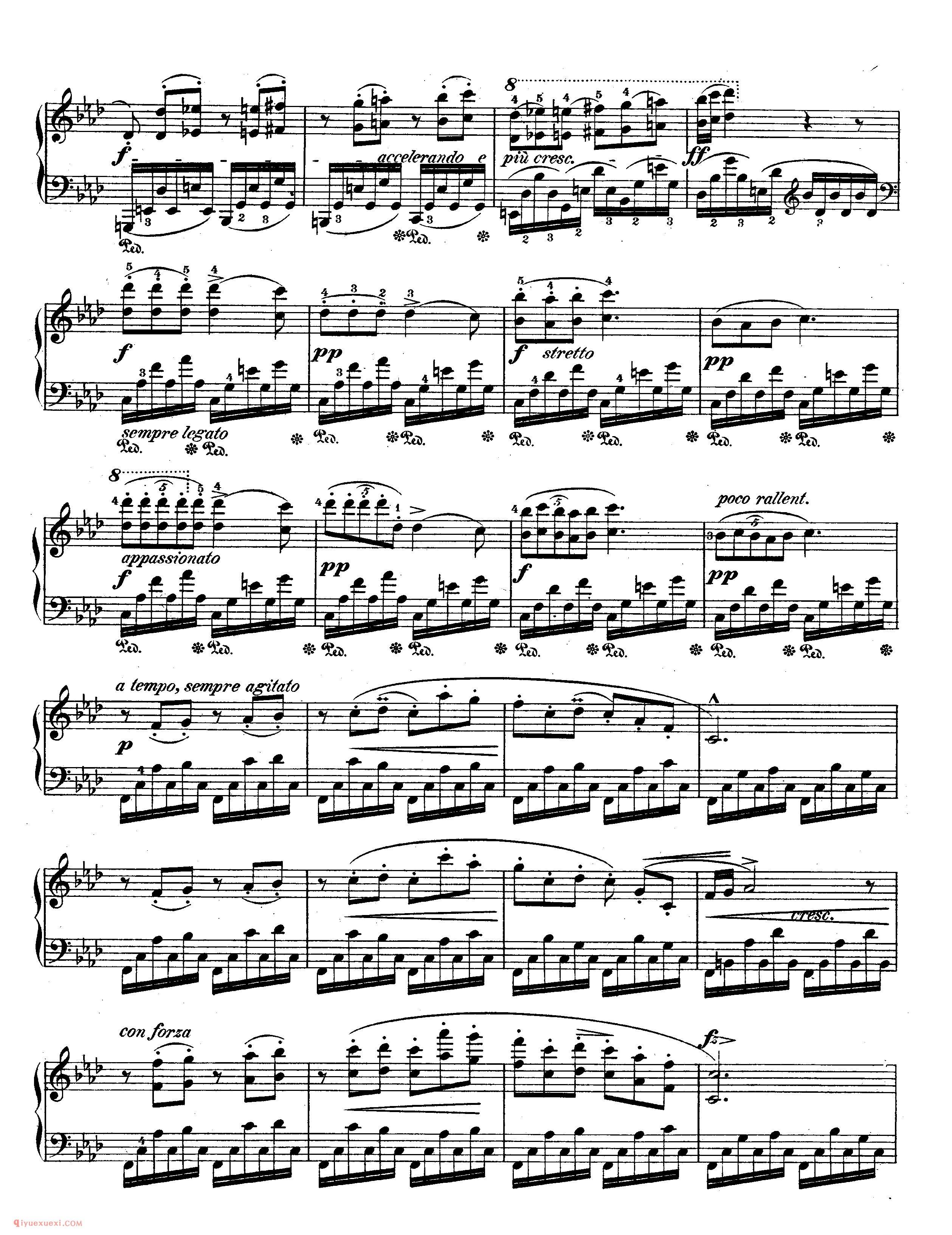 肖邦《练习曲》作品10 Chopin Etudes Op.10_练习曲_肖邦钢琴谱