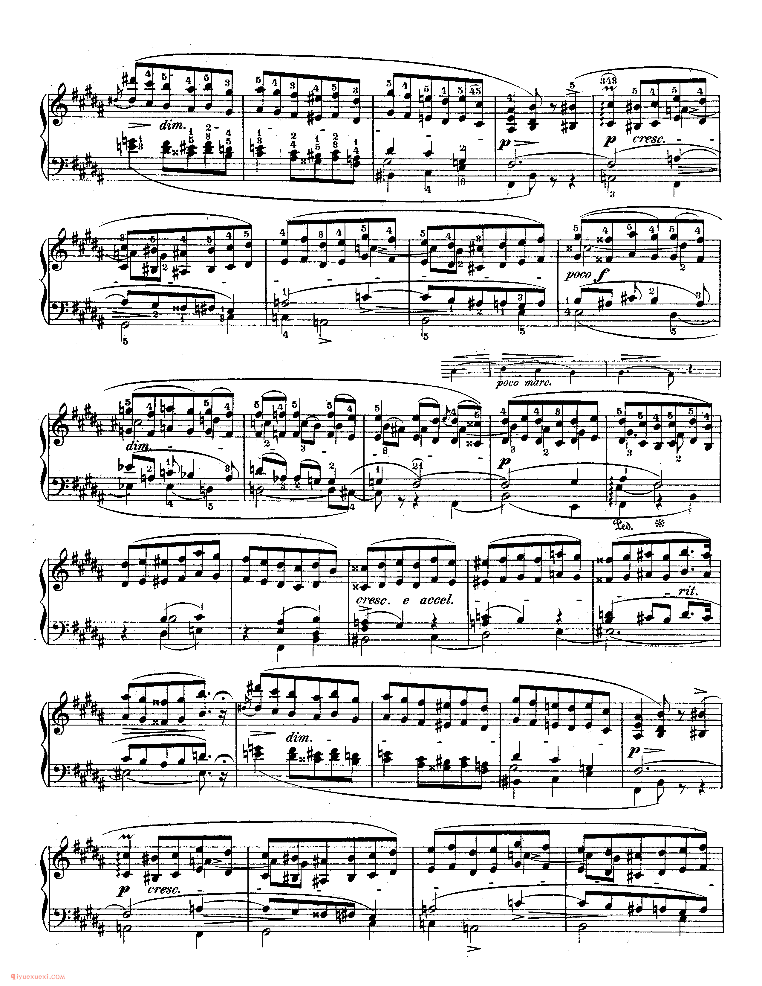 肖邦《练习曲》作品25 Chopin Etudes Op.25_练习曲_肖邦钢琴谱