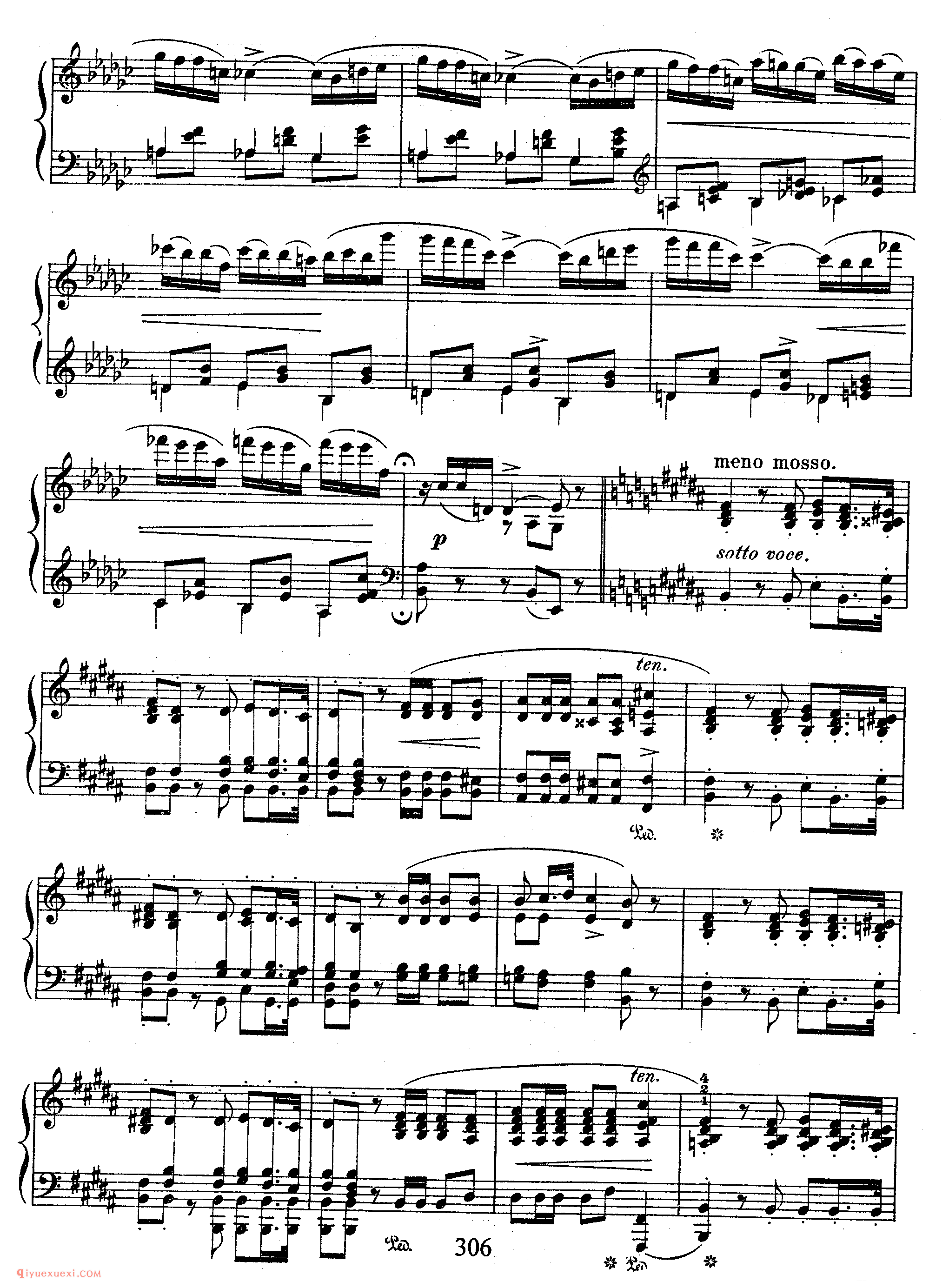 Polonaises Op 26-2_降e小调作品26-2_波兰舞曲_肖邦钢琴谱