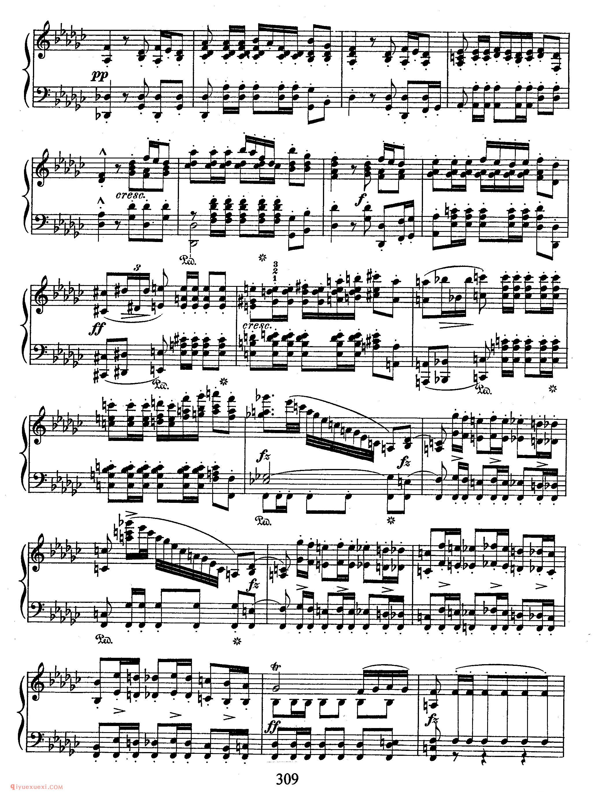 Polonaises Op 26-2_降e小调作品26-2_波兰舞曲_肖邦钢琴谱