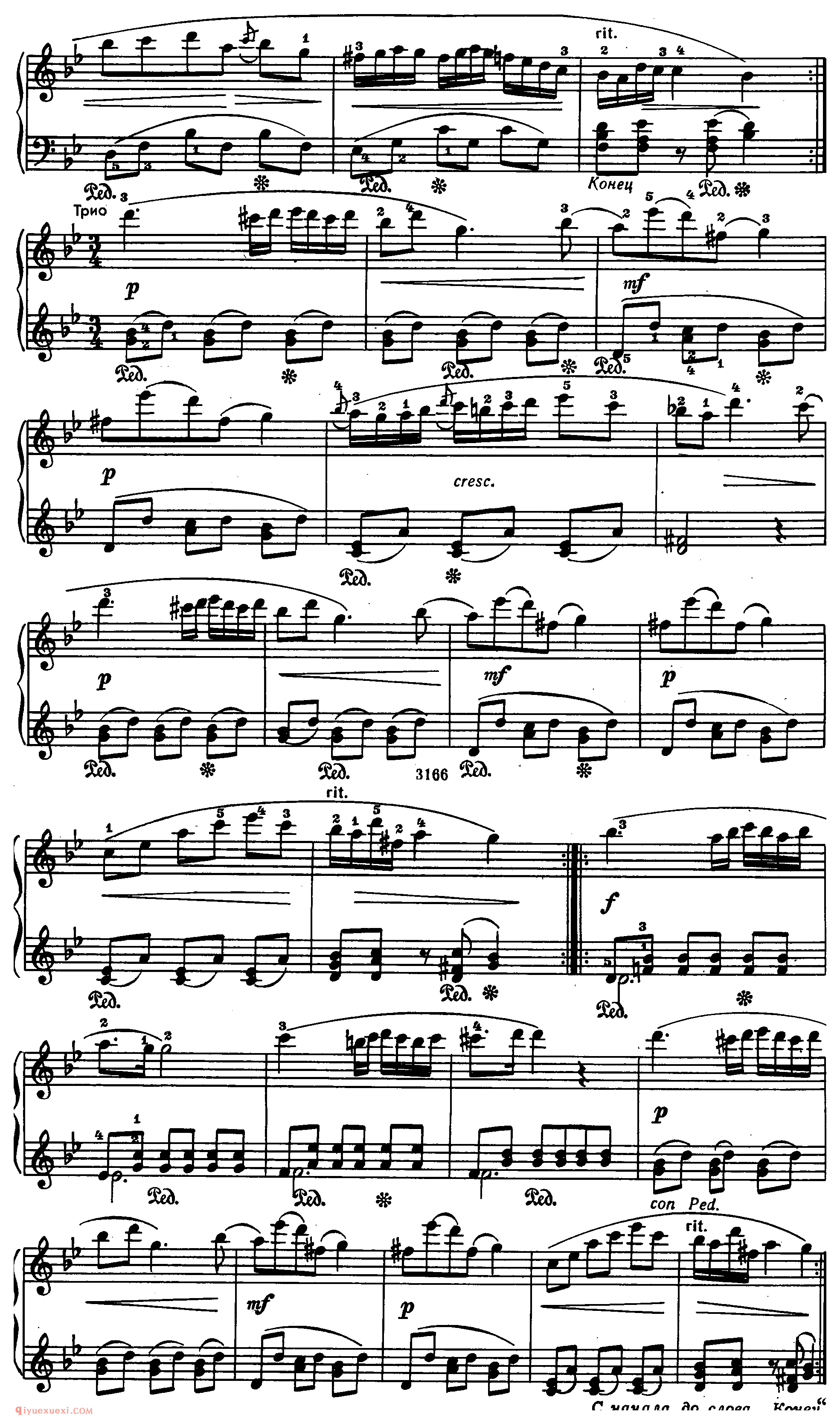 Polonaise in Bb (1817)_遗作(未编号)波兰舞曲_肖邦钢琴谱