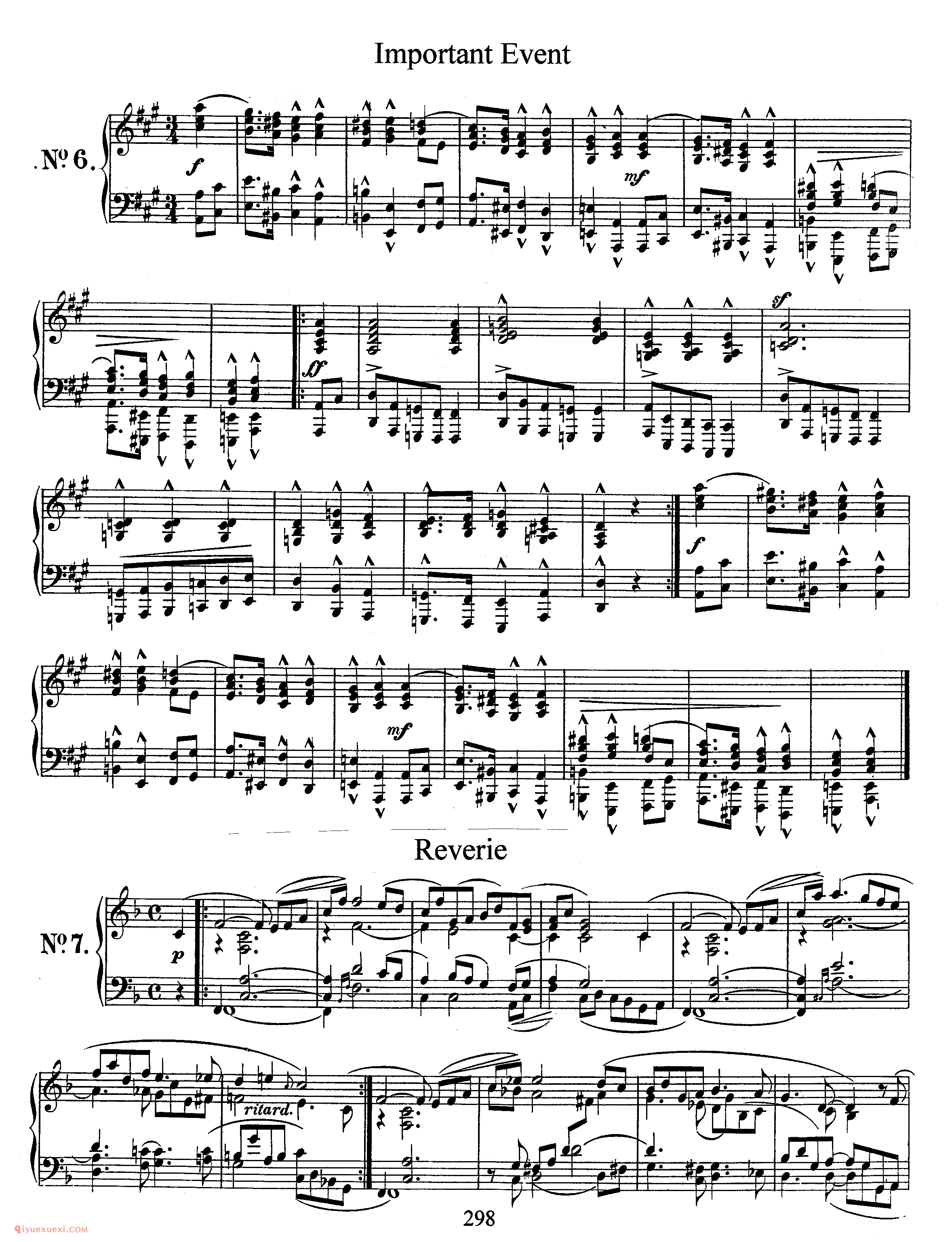 舒曼《童年情景》作品15_Schumann Kinderscenen Op.15_舒曼钢琴谱
