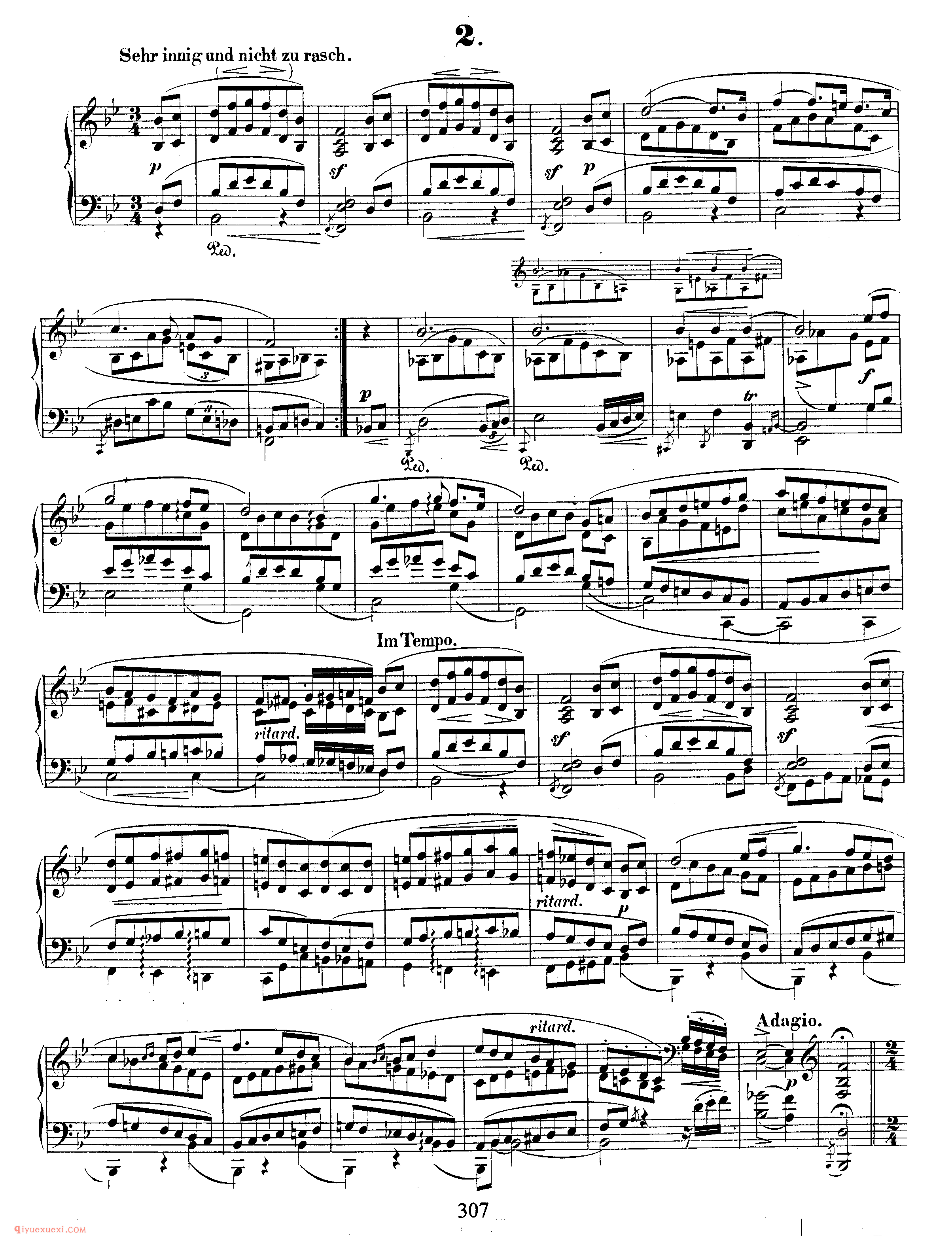 舒曼《克莱斯勒偶记》作品16_Schumann Kreisleriana Op.16_舒曼钢琴谱