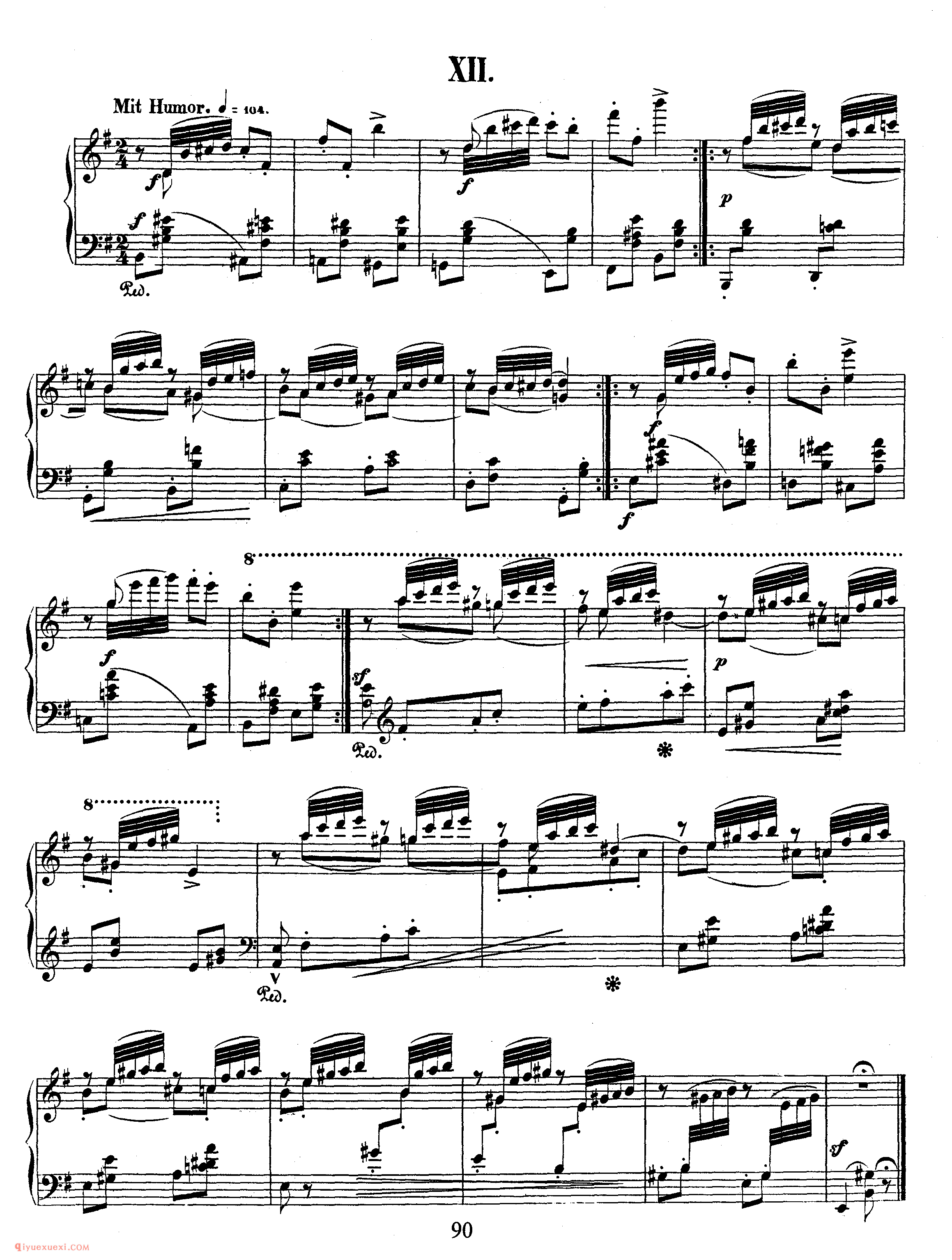 舒曼《大卫同盟舞曲》作品6_Schumann Davidsbundlertanze Op.6_舒曼钢琴谱