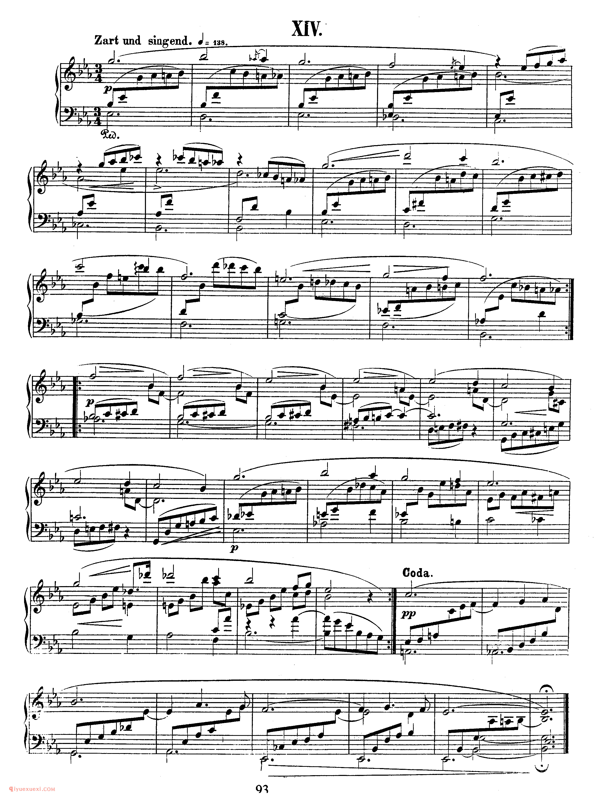 舒曼《大卫同盟舞曲》作品6_Schumann Davidsbundlertanze Op.6_舒曼钢琴谱