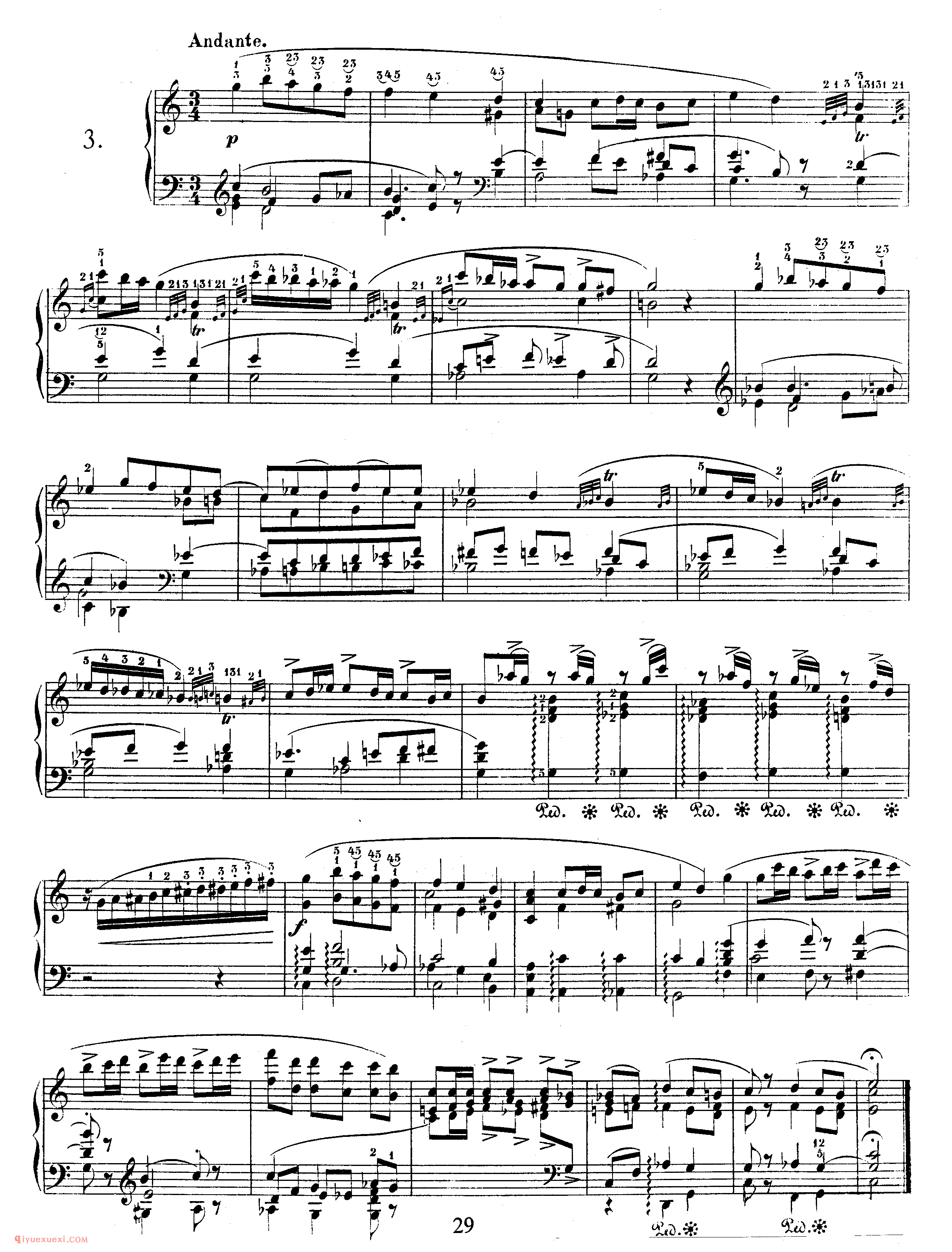 舒曼《帕格尼尼随想曲主题练习曲》作品3_Schumann Etudes after Paganini Caprices Op.3_舒曼钢琴谱