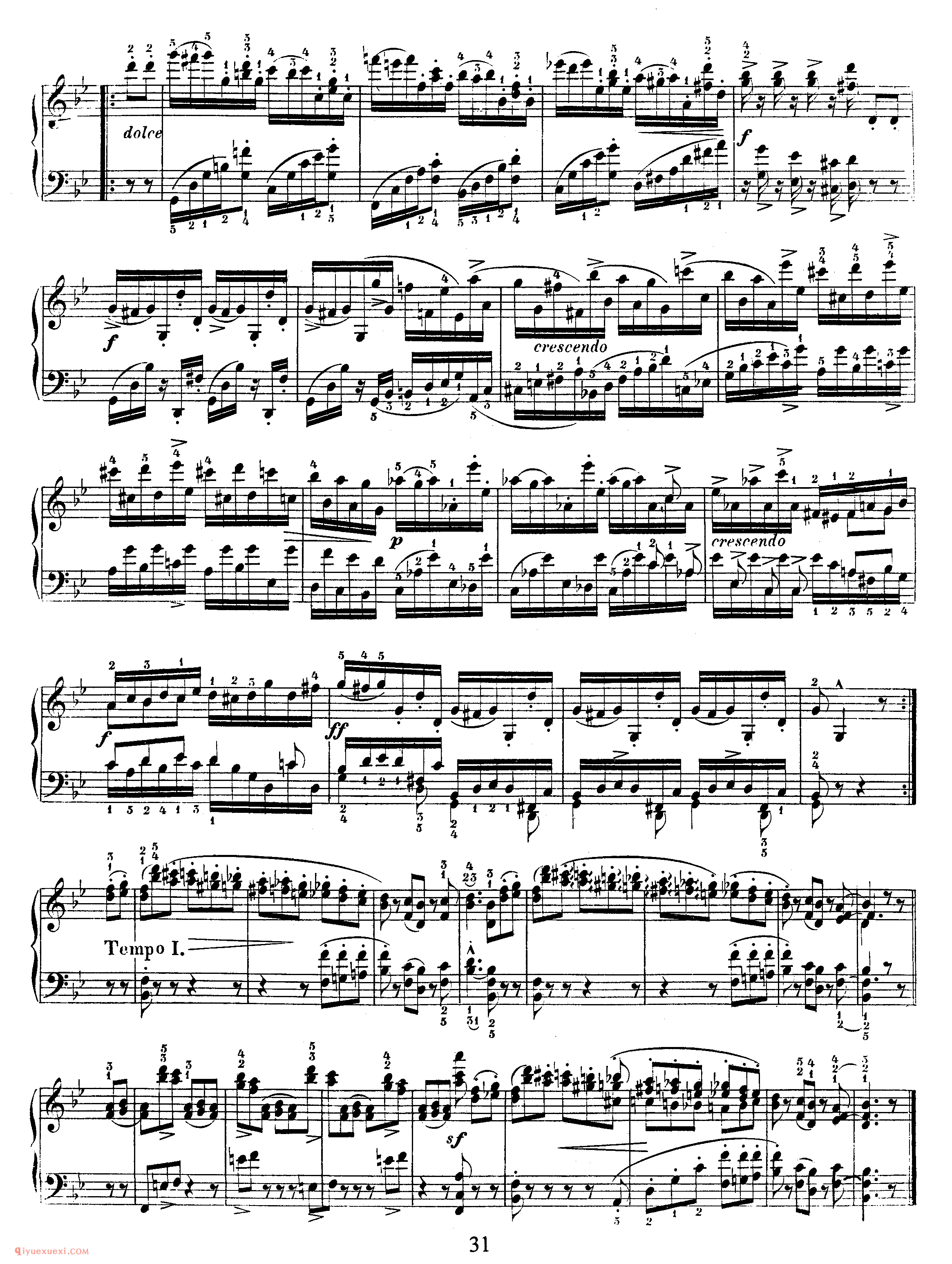 舒曼《帕格尼尼随想曲主题练习曲》作品3_Schumann Etudes after Paganini Caprices Op.3_舒曼钢琴谱