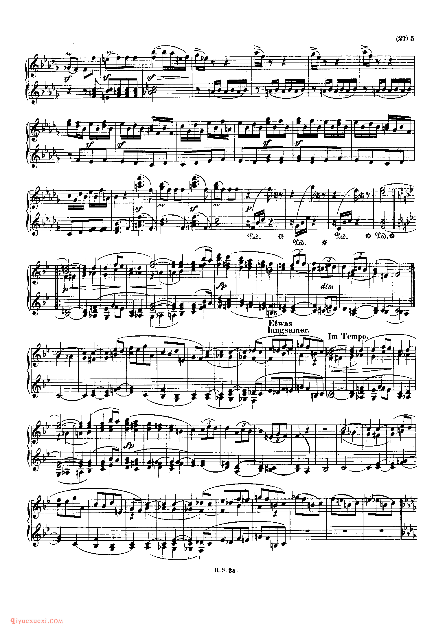 舒曼《来自东方的图画》作品66（四手联弹）_Schumann Bilder aus Osten Op.66_舒曼钢琴谱