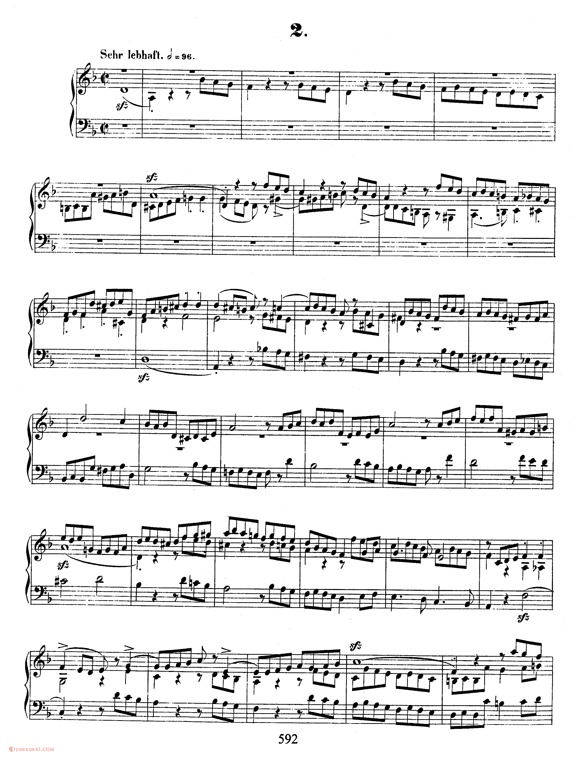 舒曼《四首赋格》作品72_Schumann 4 Fugues Op.72_舒曼钢琴谱