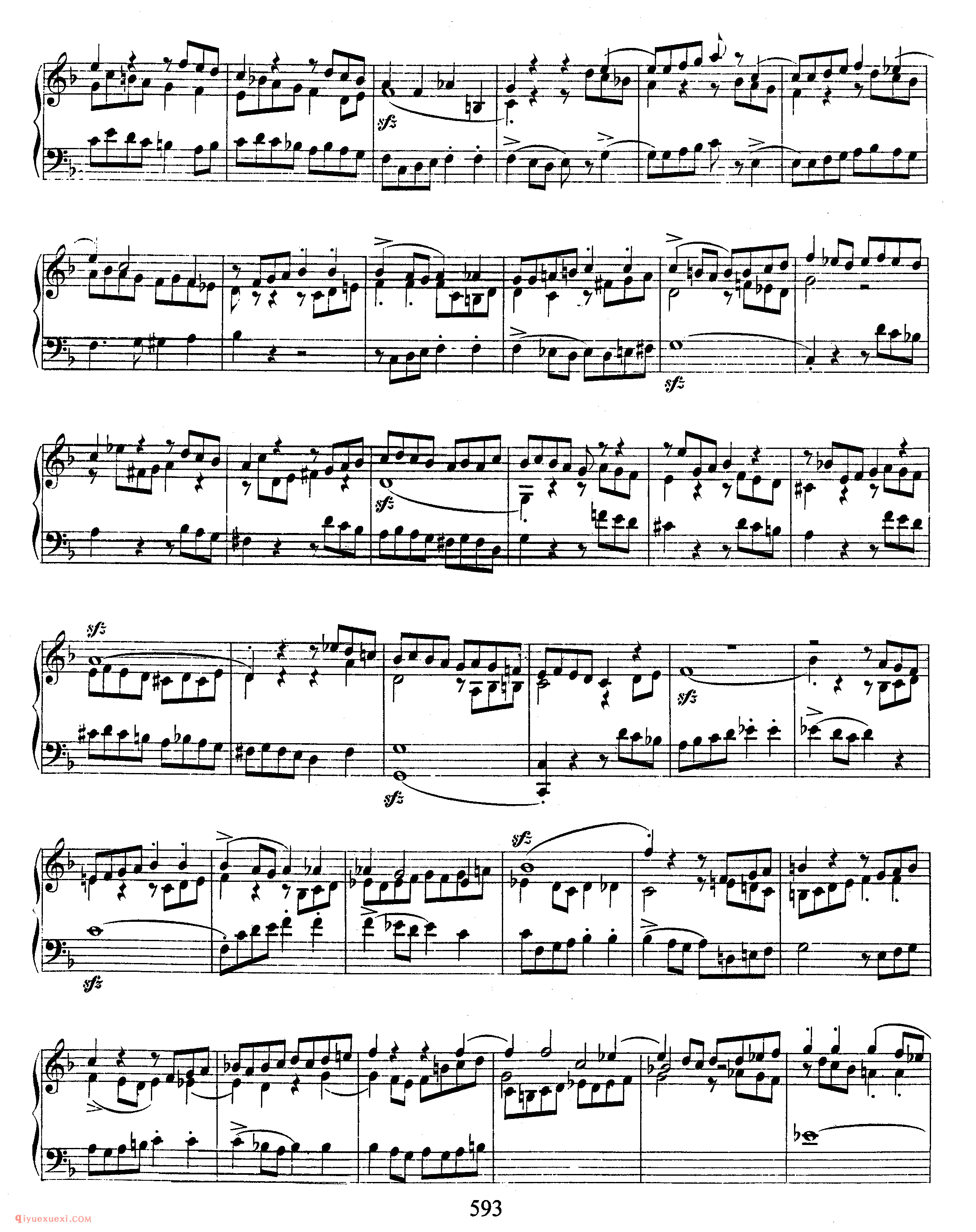 舒曼《四首赋格》作品72_Schumann 4 Fugues Op.72_舒曼钢琴谱