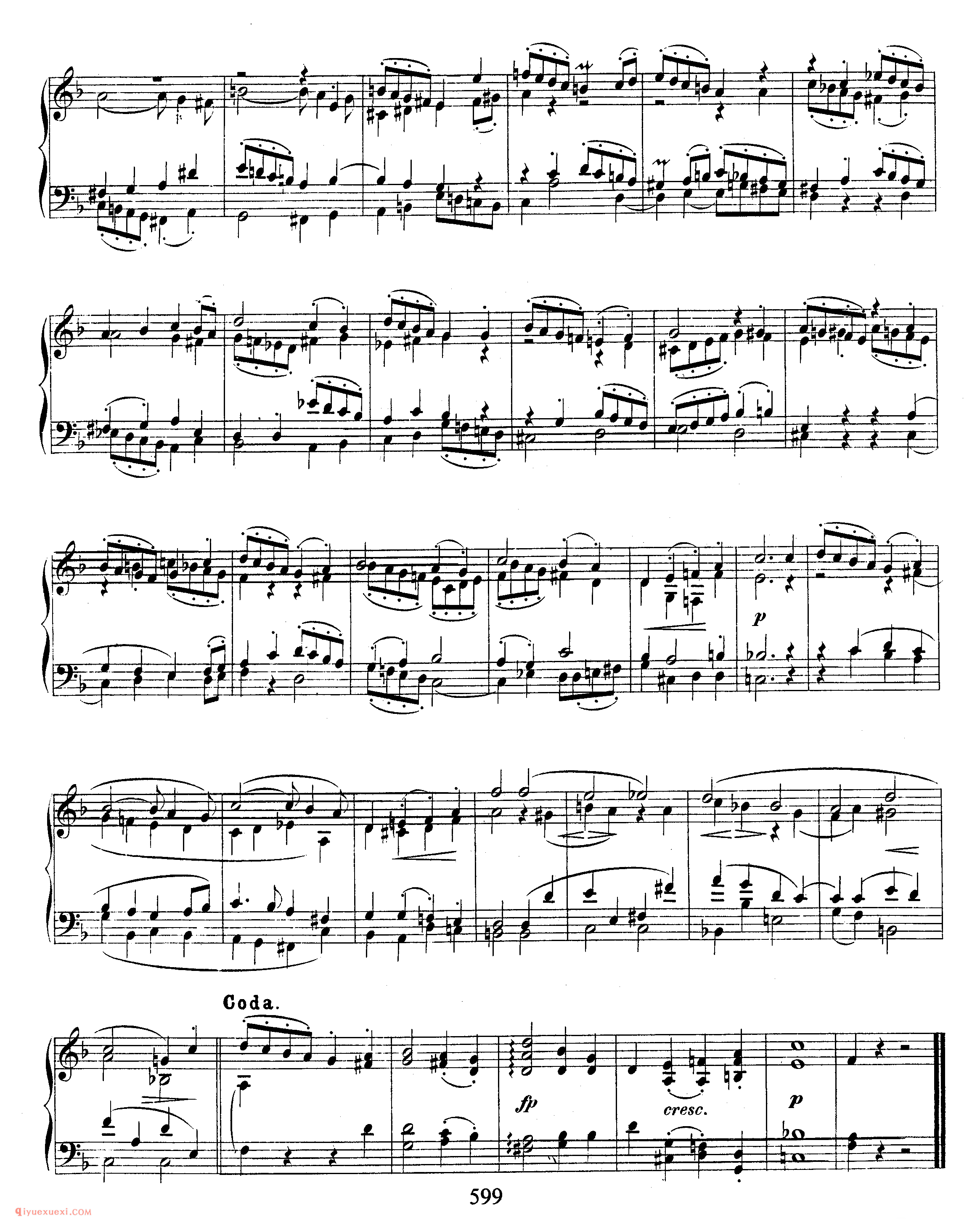 舒曼《四首赋格》作品72_Schumann 4 Fugues Op.72_舒曼钢琴谱