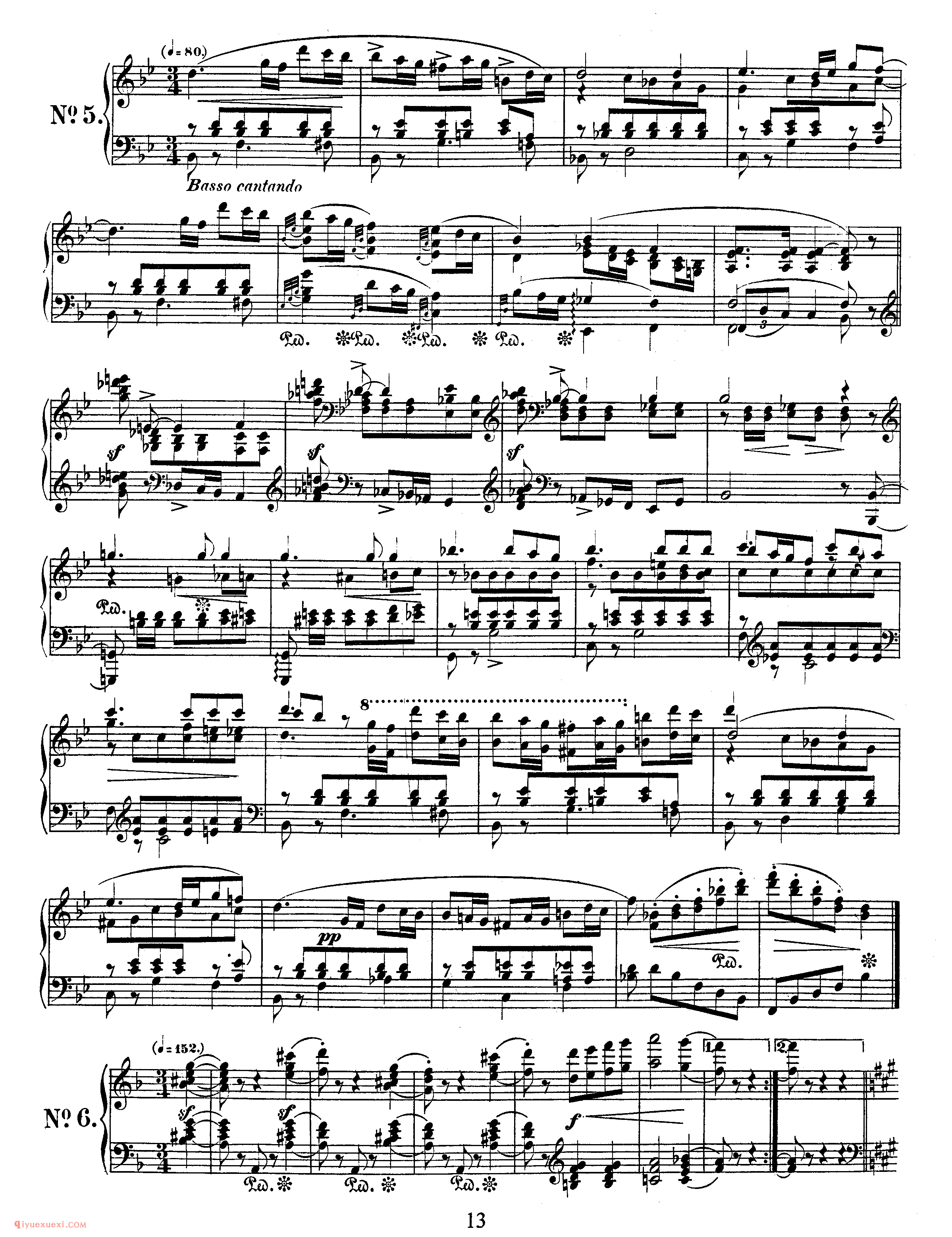 Schumann - Papillons (Butterflies), Op.2_舒曼钢琴谱