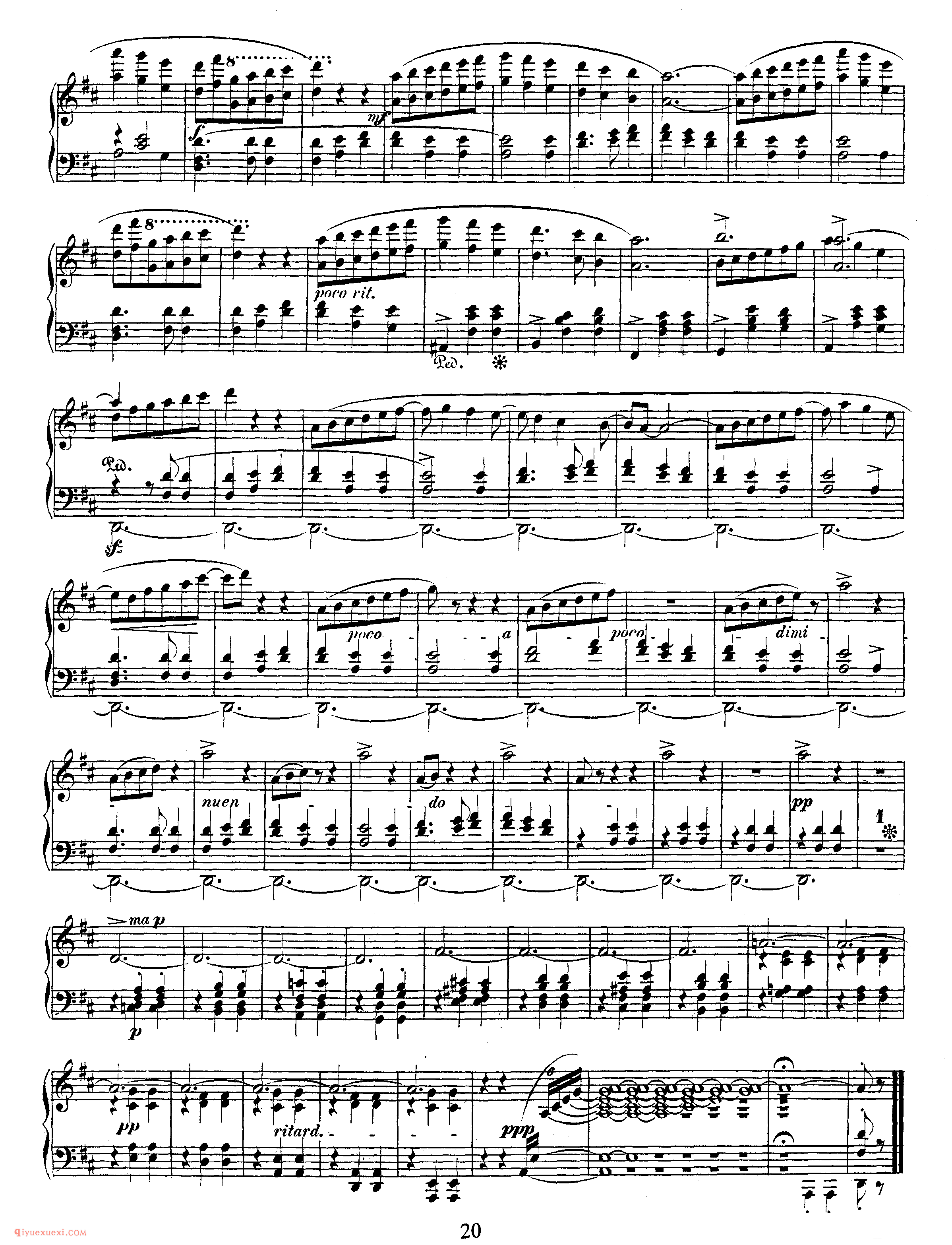 Schumann - Papillons (Butterflies), Op.2_舒曼钢琴谱