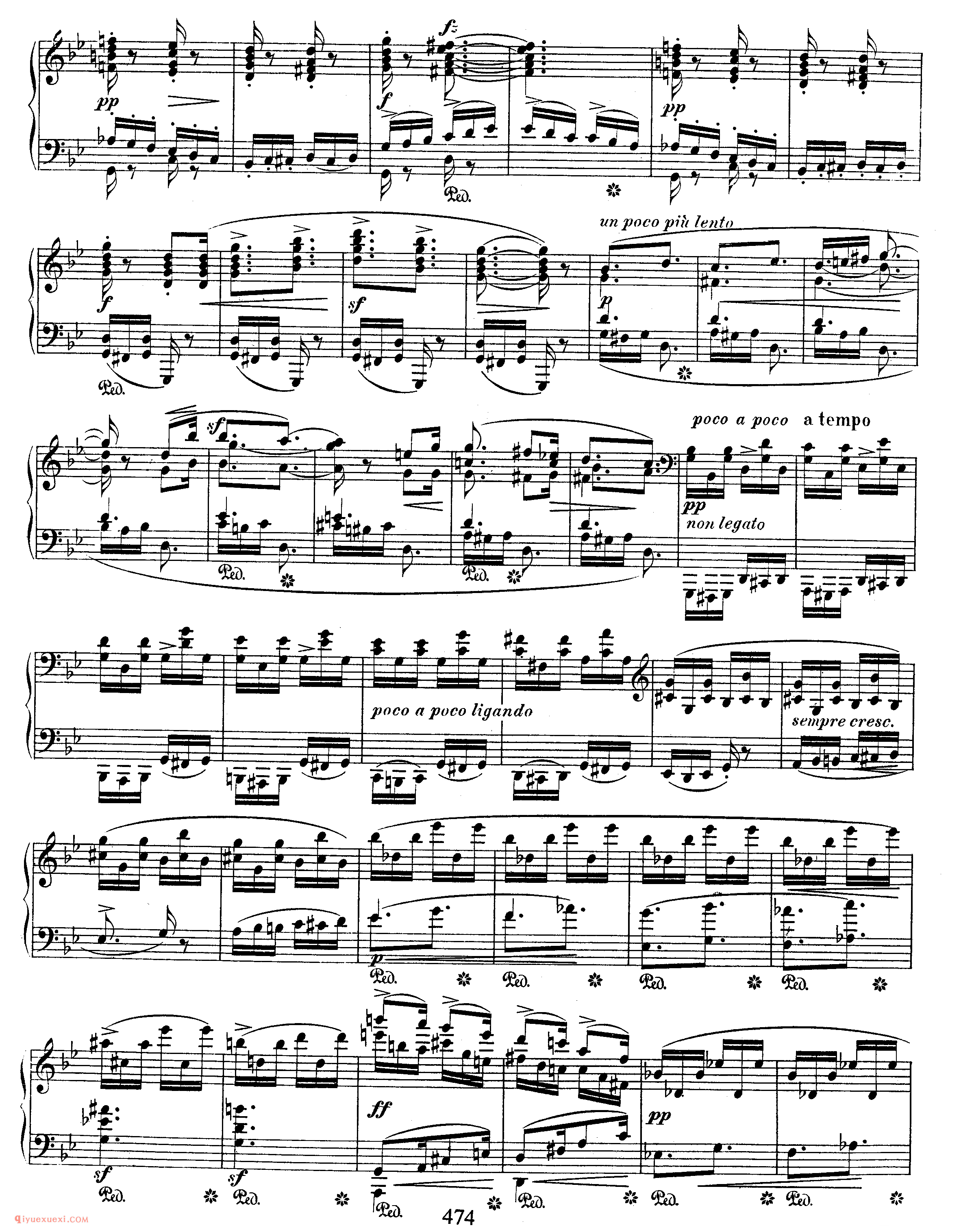 Schumann - Presto (originally intended for Sonata No.2 in G Minor)_舒曼钢琴谱