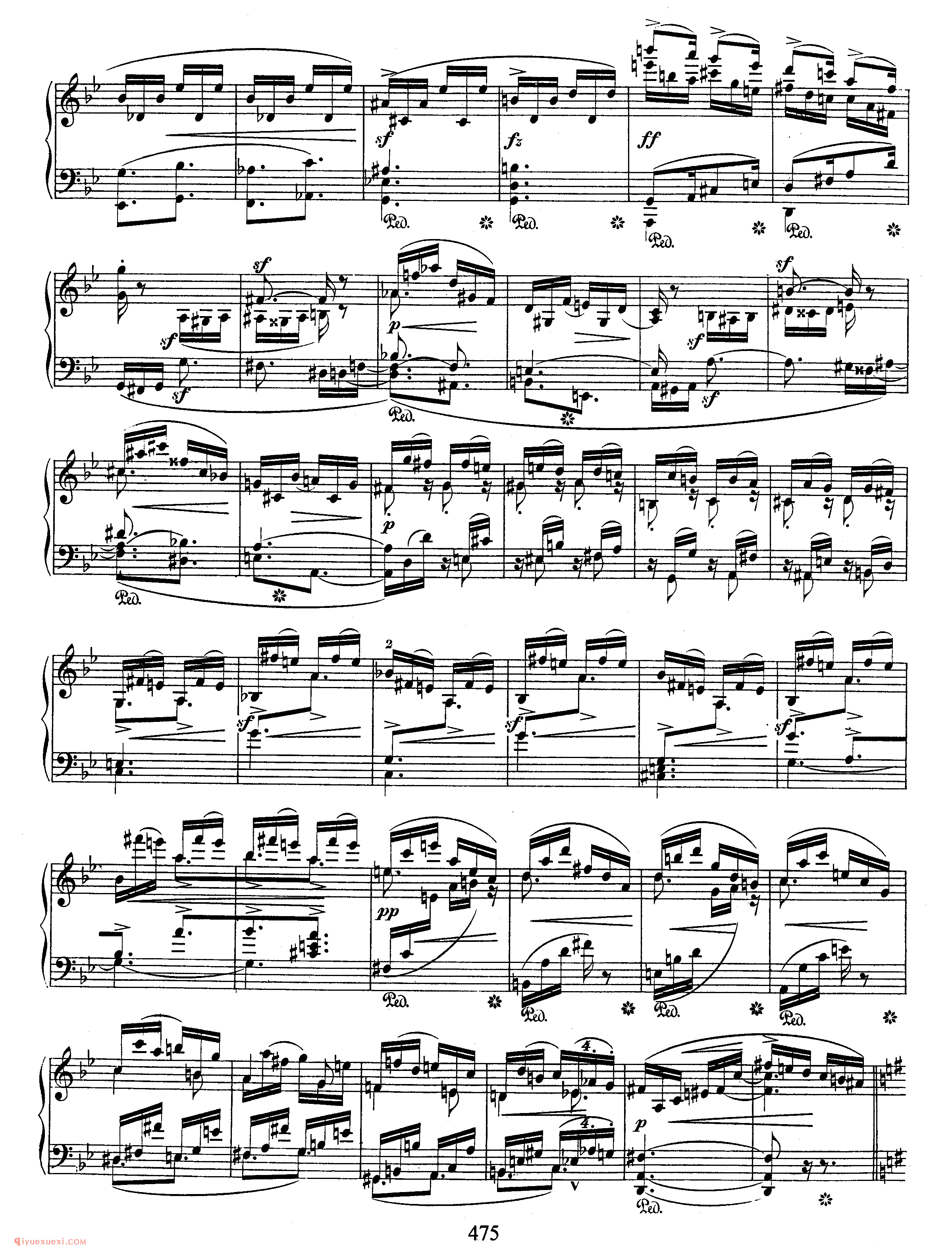 Schumann - Presto (originally intended for Sonata No.2 in G Minor)_舒曼钢琴谱