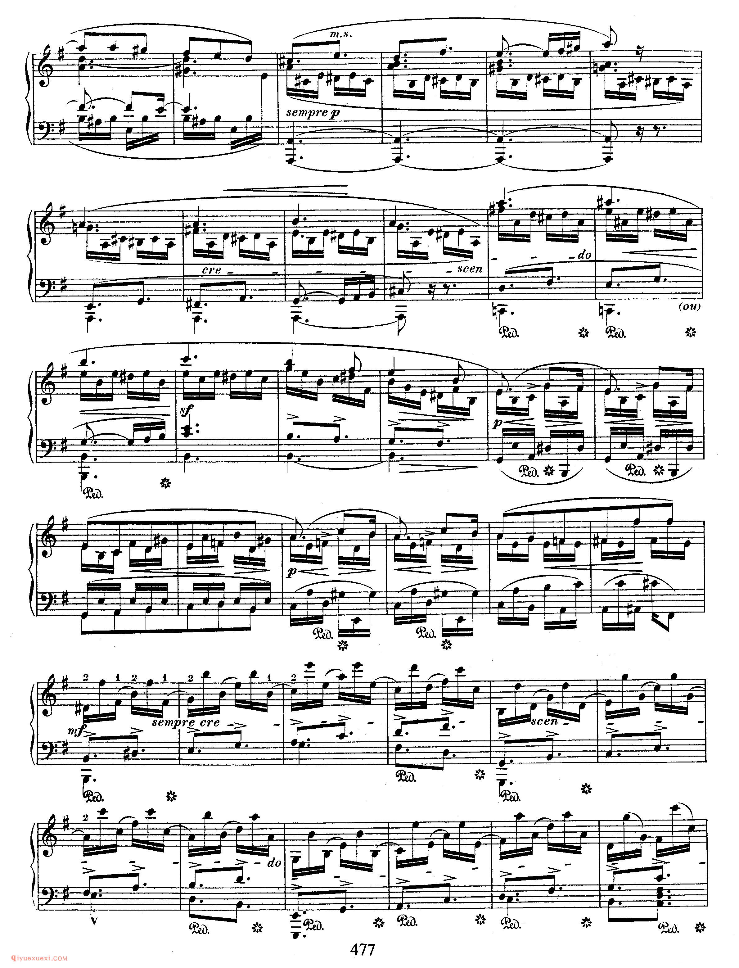 Schumann - Presto (originally intended for Sonata No.2 in G Minor)_舒曼钢琴谱