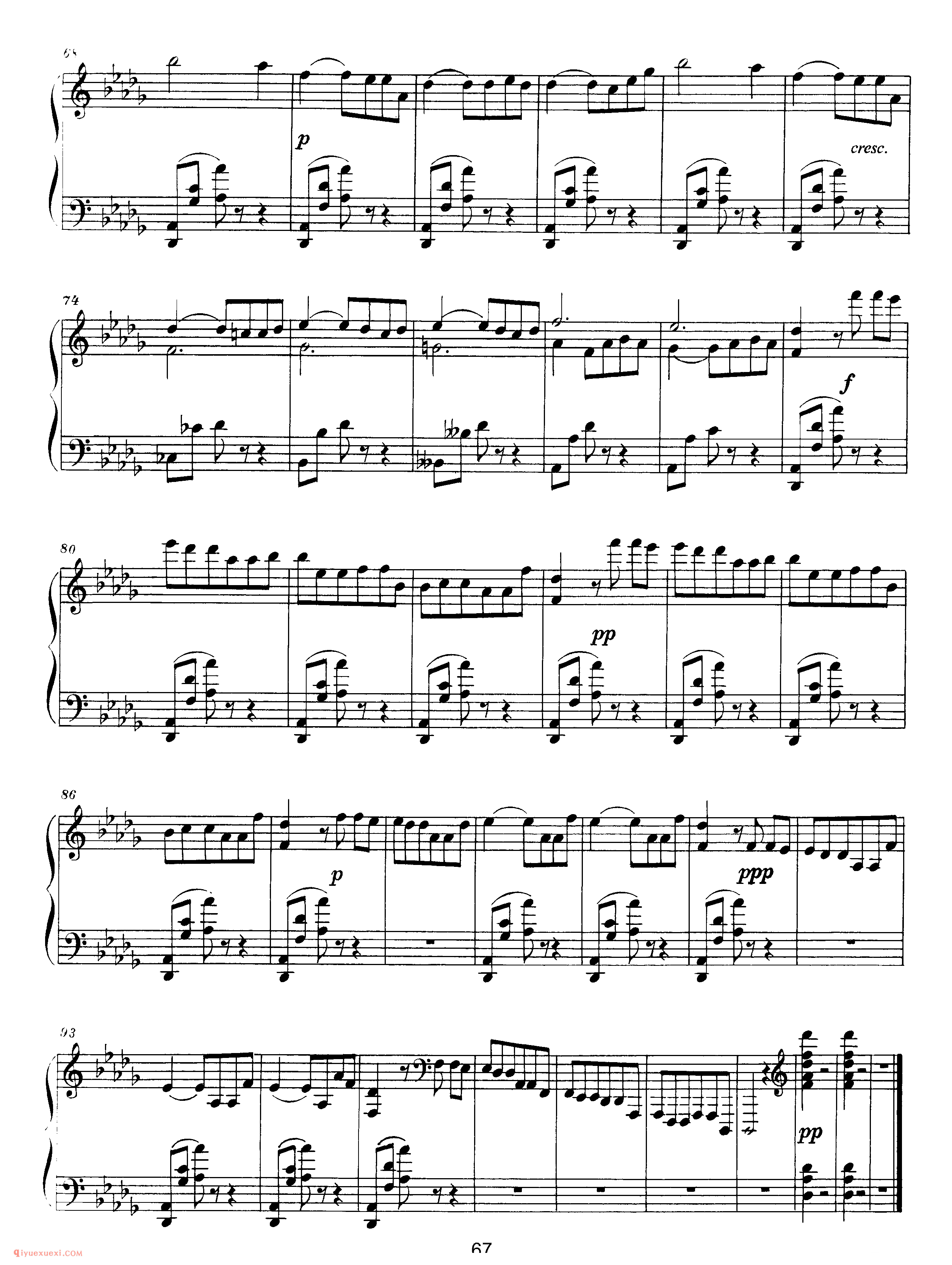 斯克里亚宾2首圆舞曲 无编号作品_2 Waltzes (1886)_圆舞曲_斯克里亚宾钢琴谱