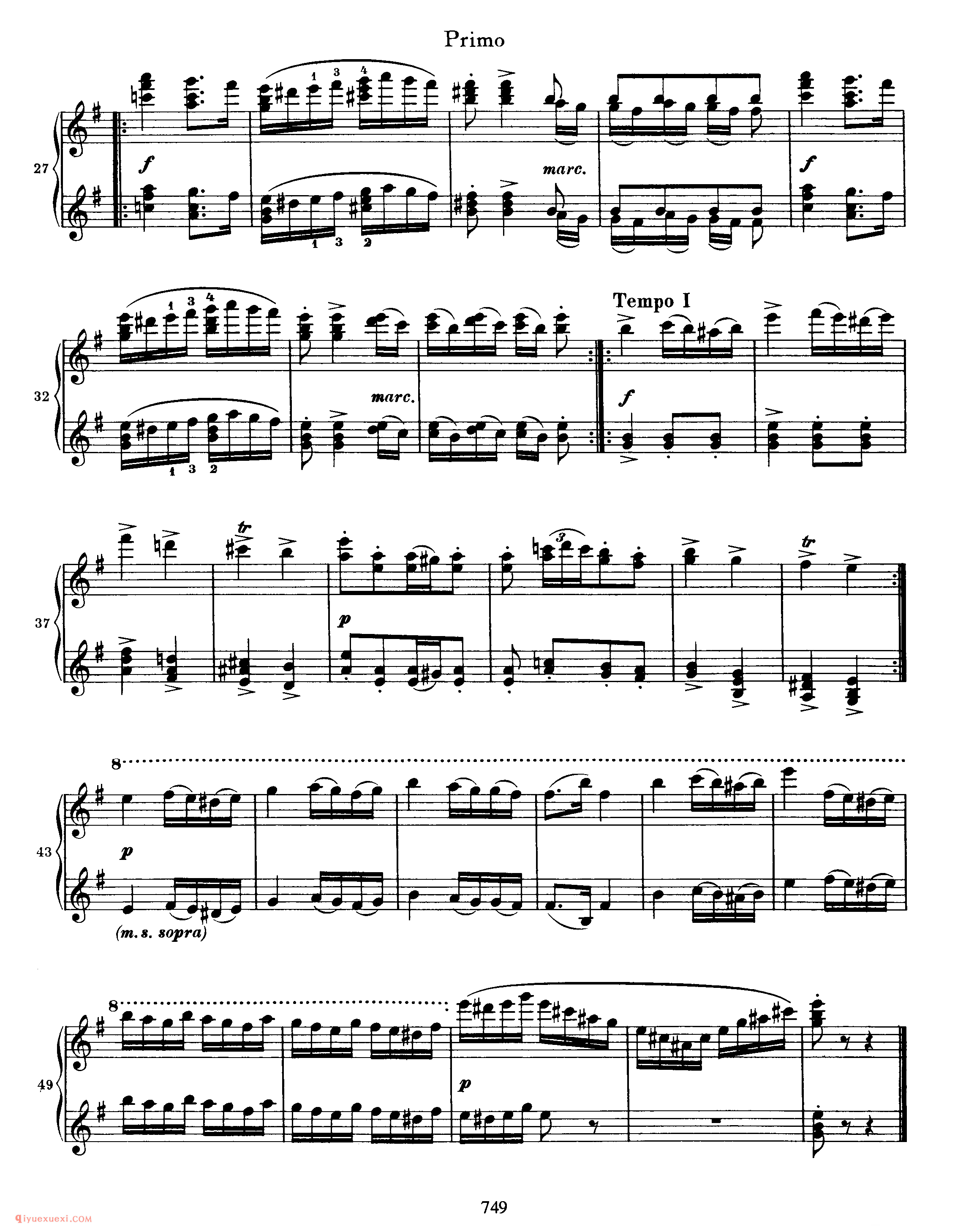 Hungarian Dance No.9 in E Minor_勃拉姆斯《匈牙利舞曲》四手联弹