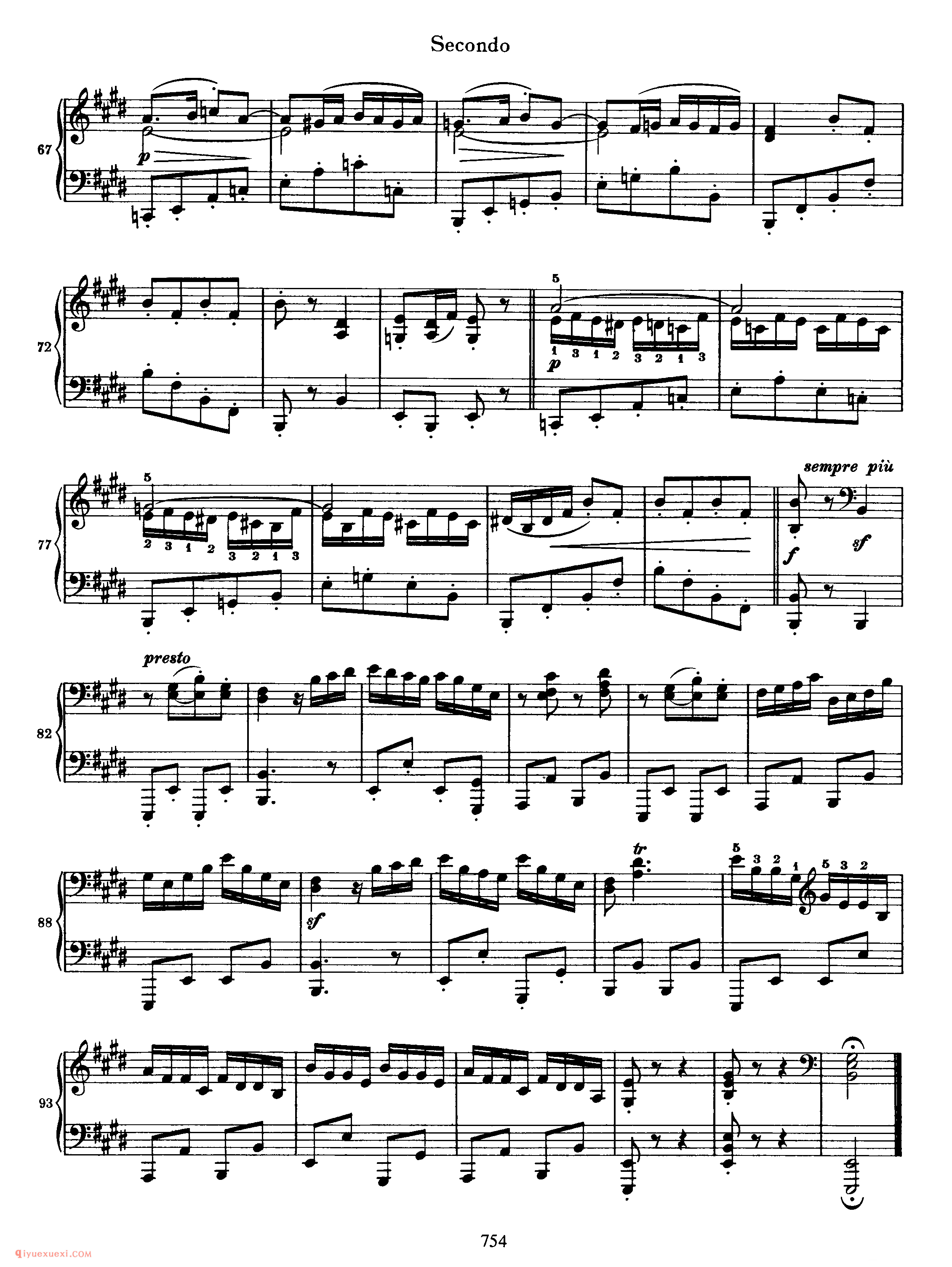 Hungarian Dance No.10 in E Major_勃拉姆斯《匈牙利舞曲》四手联弹