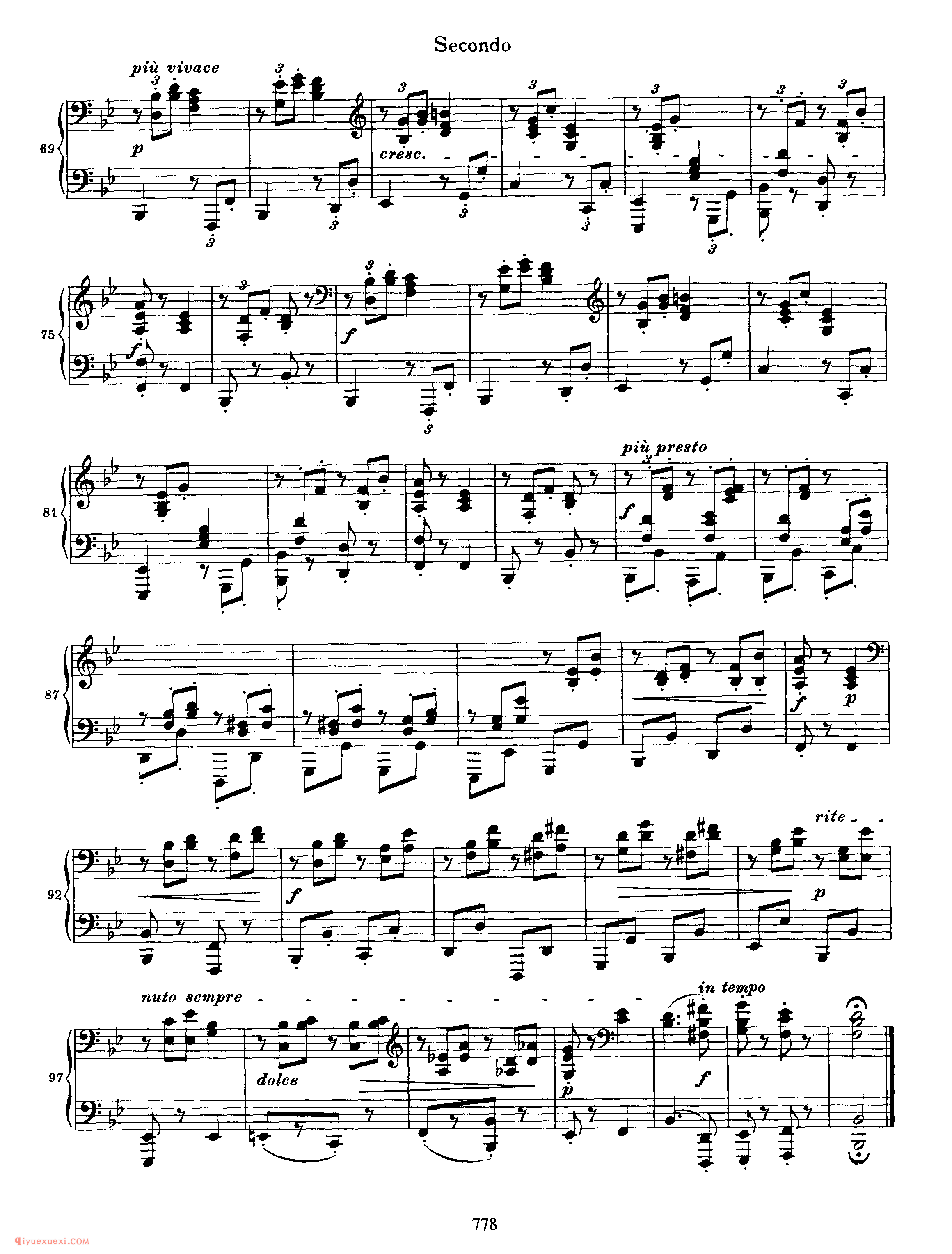 Hungarian Dance No. 15 in BbMajor_勃拉姆斯《匈牙利舞曲》四手联弹