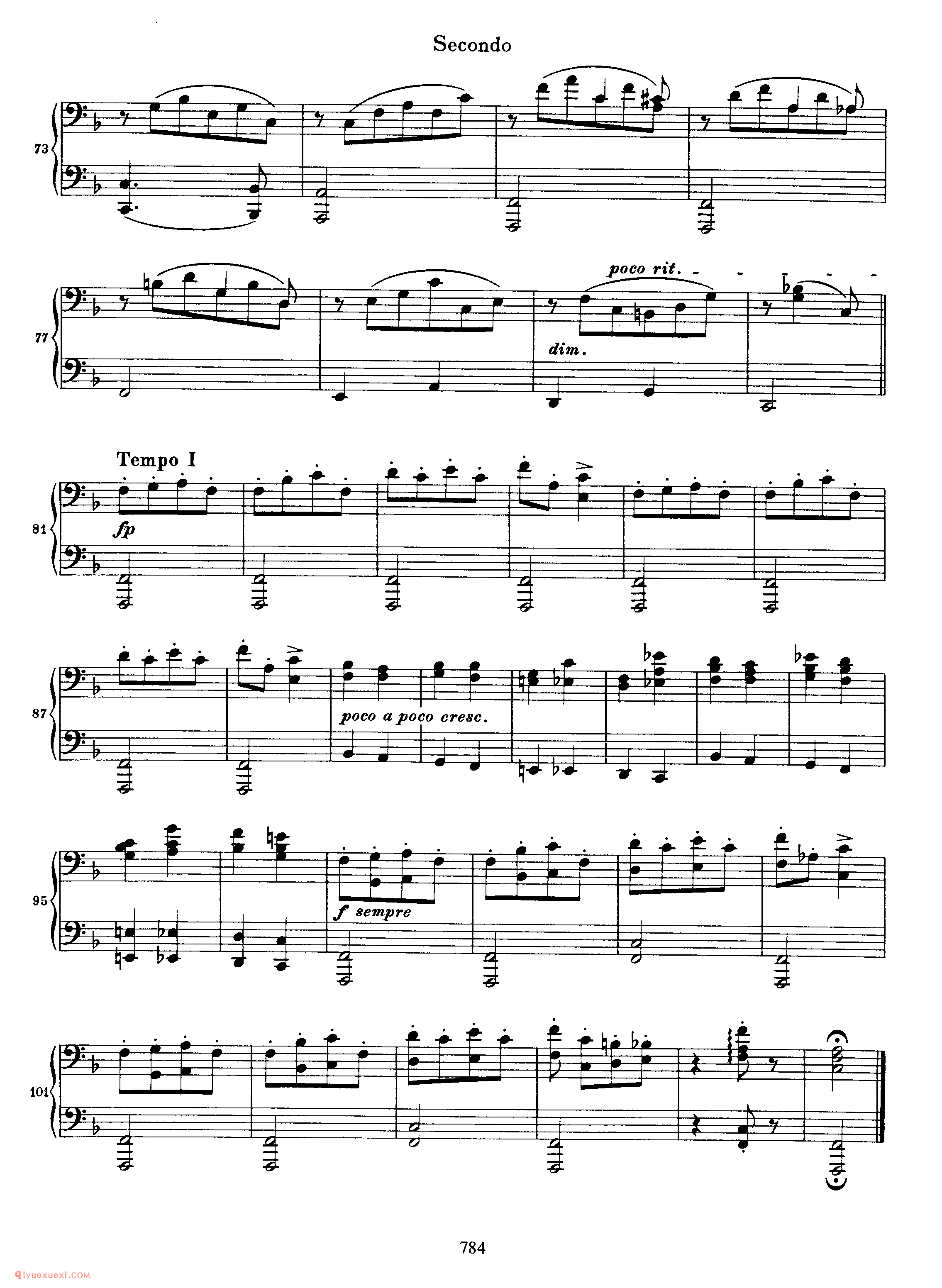 Hungarian Dance No. 16 in F Minor_勃拉姆斯《匈牙利舞曲》四手联弹