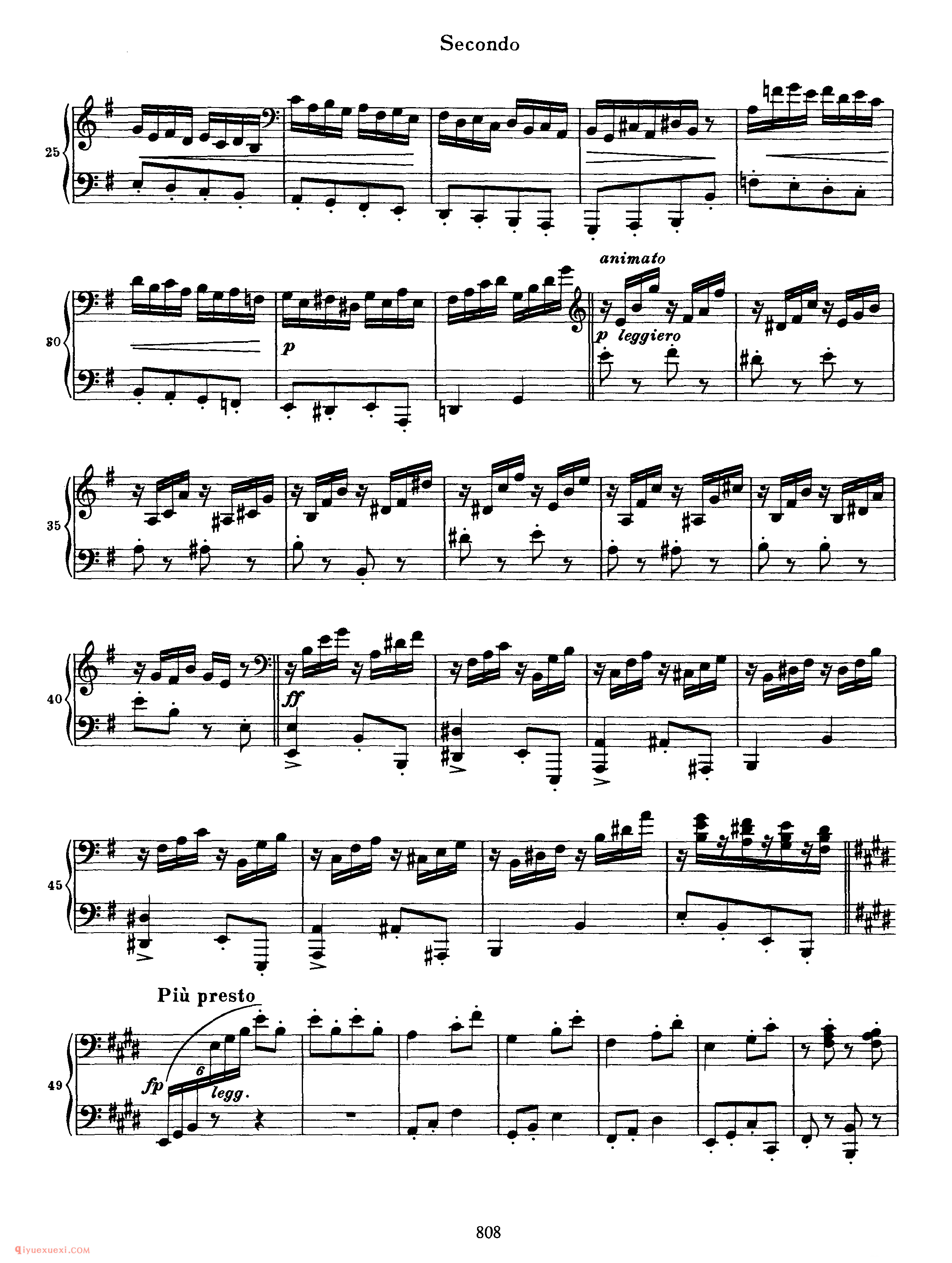 Hungarian Dance No.21 in E Minor_勃拉姆斯《匈牙利舞曲》四手联弹