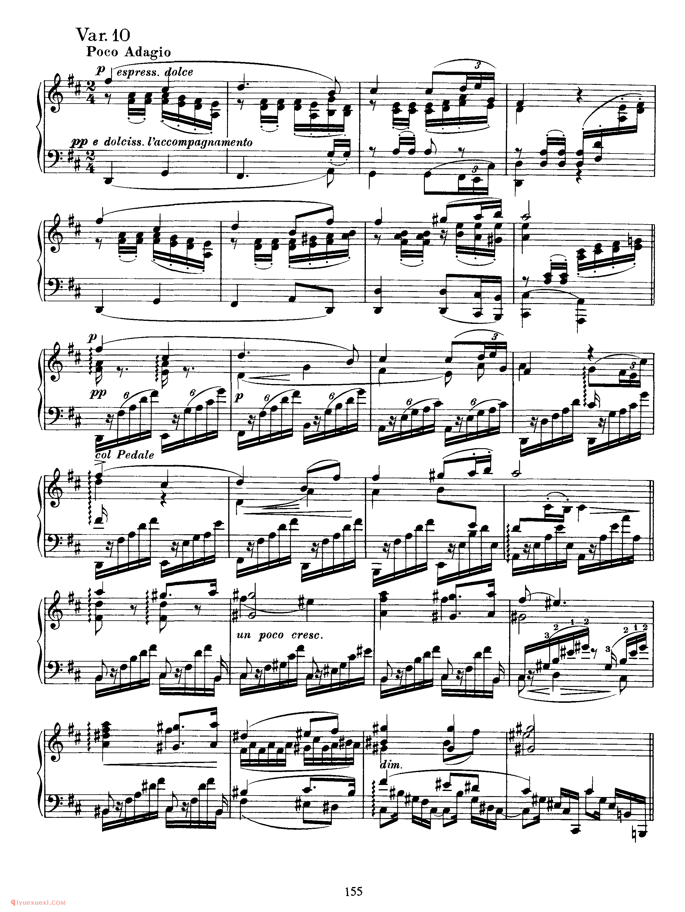 Variations on a Theme by Schumann, Op 9_变奏曲_勃拉姆斯