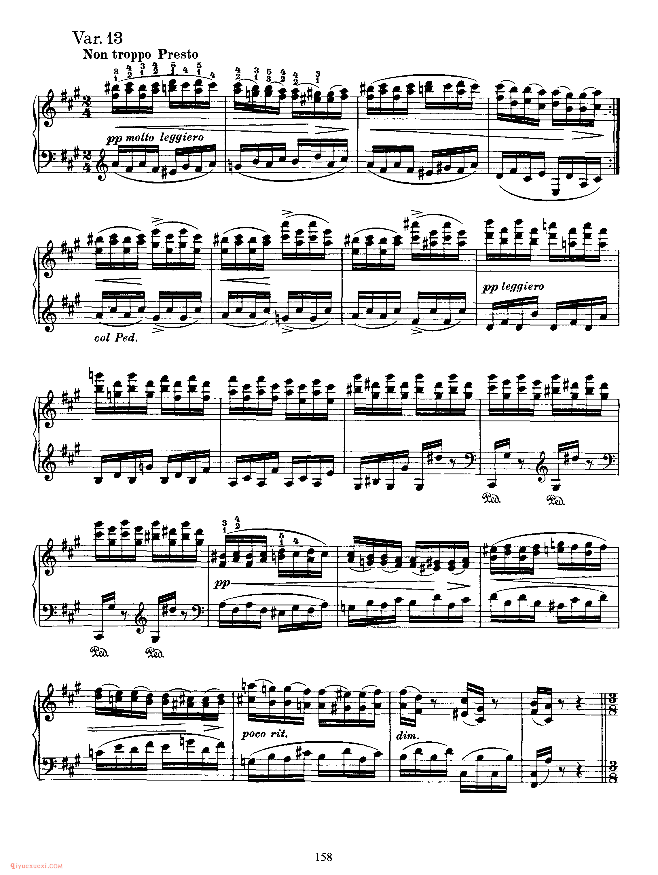 Variations on a Theme by Schumann, Op 9_变奏曲_勃拉姆斯