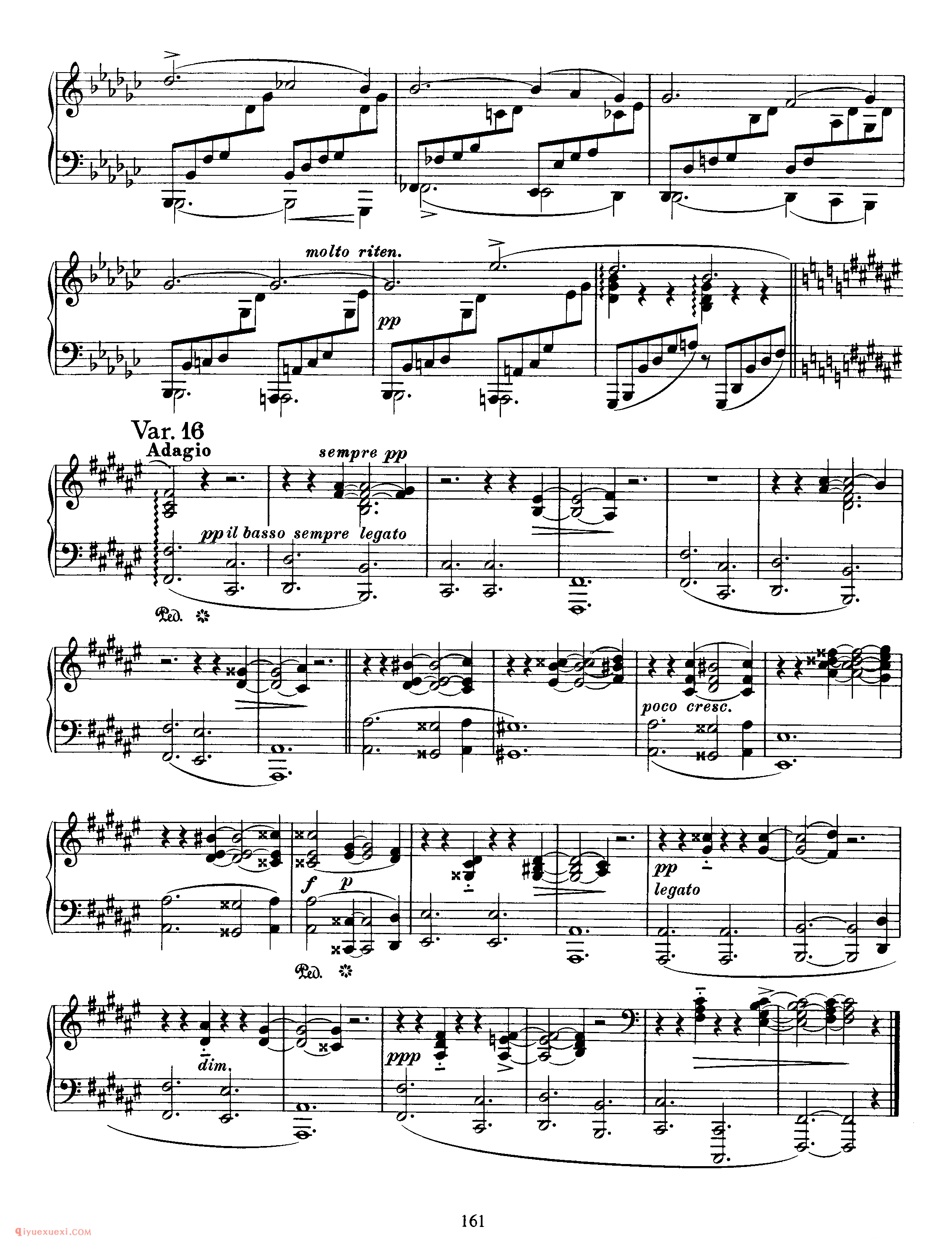 Variations on a Theme by Schumann, Op 9_变奏曲_勃拉姆斯