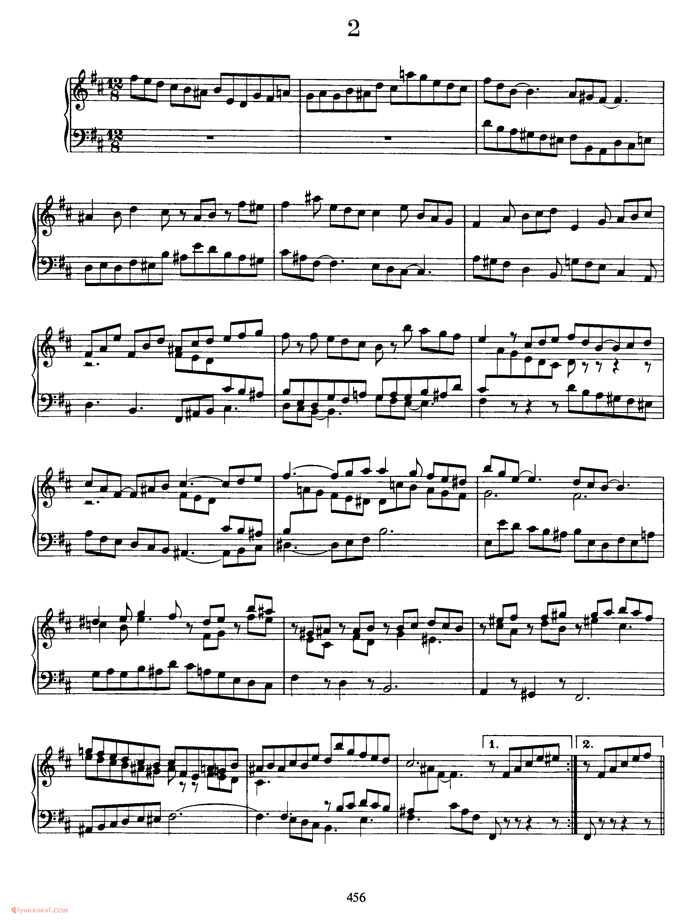 勃拉姆斯 2首吉格舞曲 2 Gigues Brahms_约翰内斯·勃拉姆斯钢琴乐曲