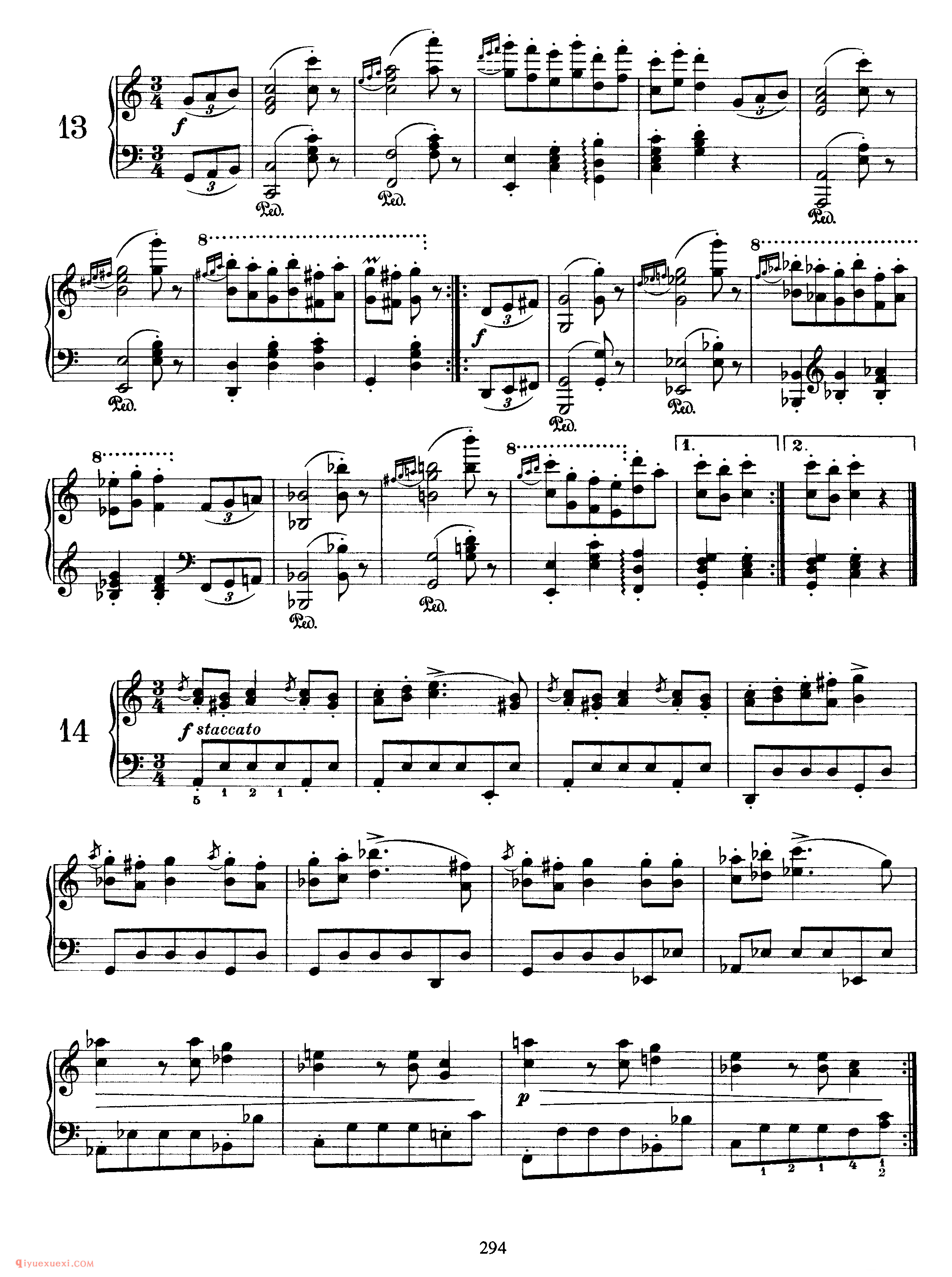 勃拉姆斯《16首圆舞曲》作品39_Waltzes, Op 39 (Simplified)_约翰内斯·勃拉姆斯钢琴乐谱