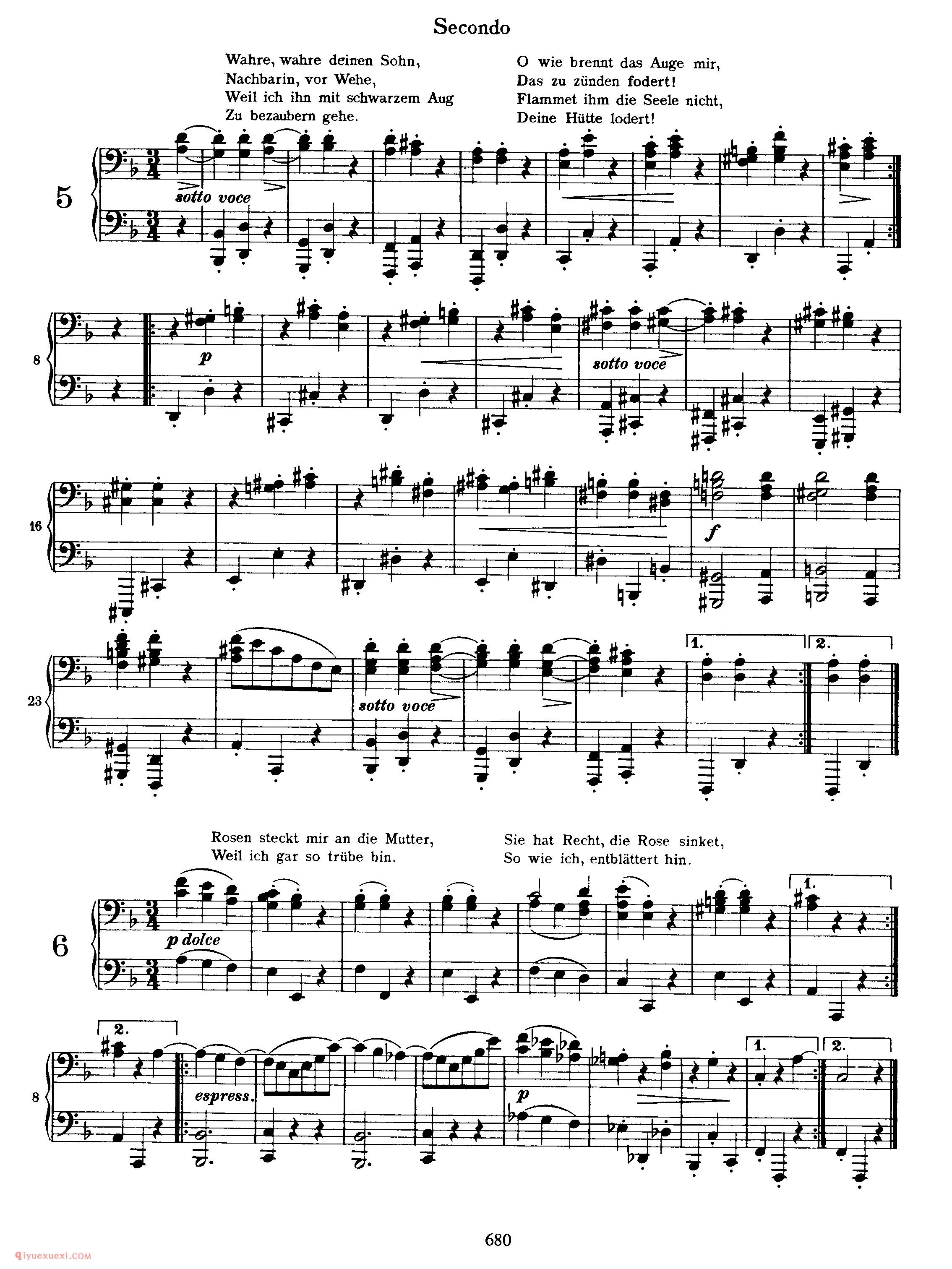 勃拉姆斯新情歌圆舞曲四手联弹作品65_New Liebeslieder Waltzes, Op 65a (4 Hands)_约翰内斯·勃拉姆斯钢琴乐谱