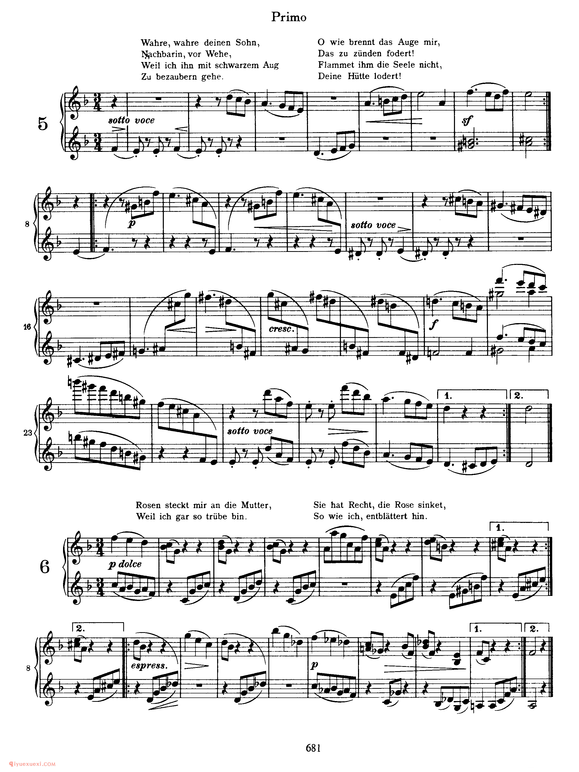 勃拉姆斯新情歌圆舞曲四手联弹作品65_New Liebeslieder Waltzes, Op 65a (4 Hands)_约翰内斯·勃拉姆斯钢琴乐谱