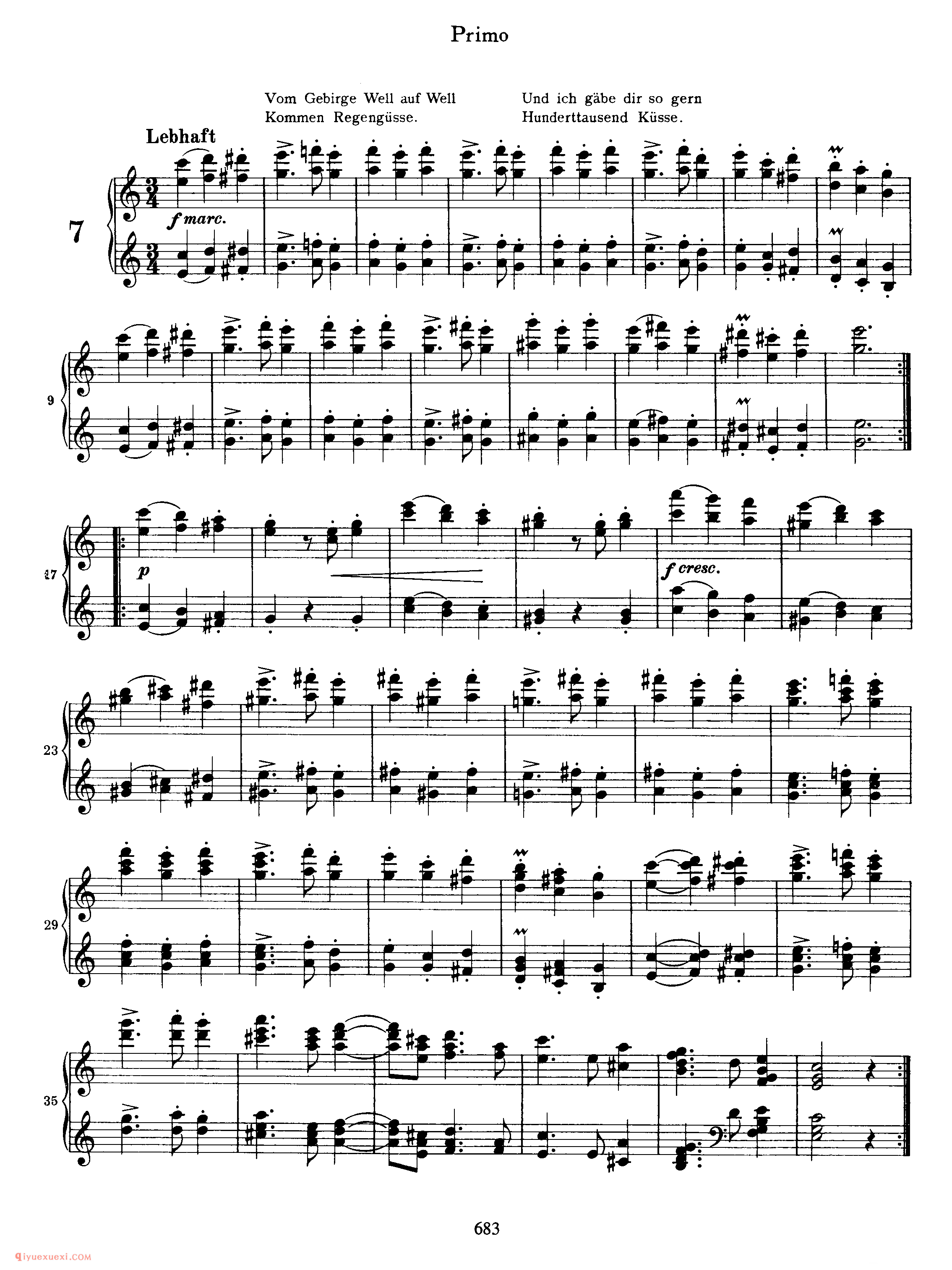 勃拉姆斯新情歌圆舞曲四手联弹作品65_New Liebeslieder Waltzes, Op 65a (4 Hands)_约翰内斯·勃拉姆斯钢琴乐谱