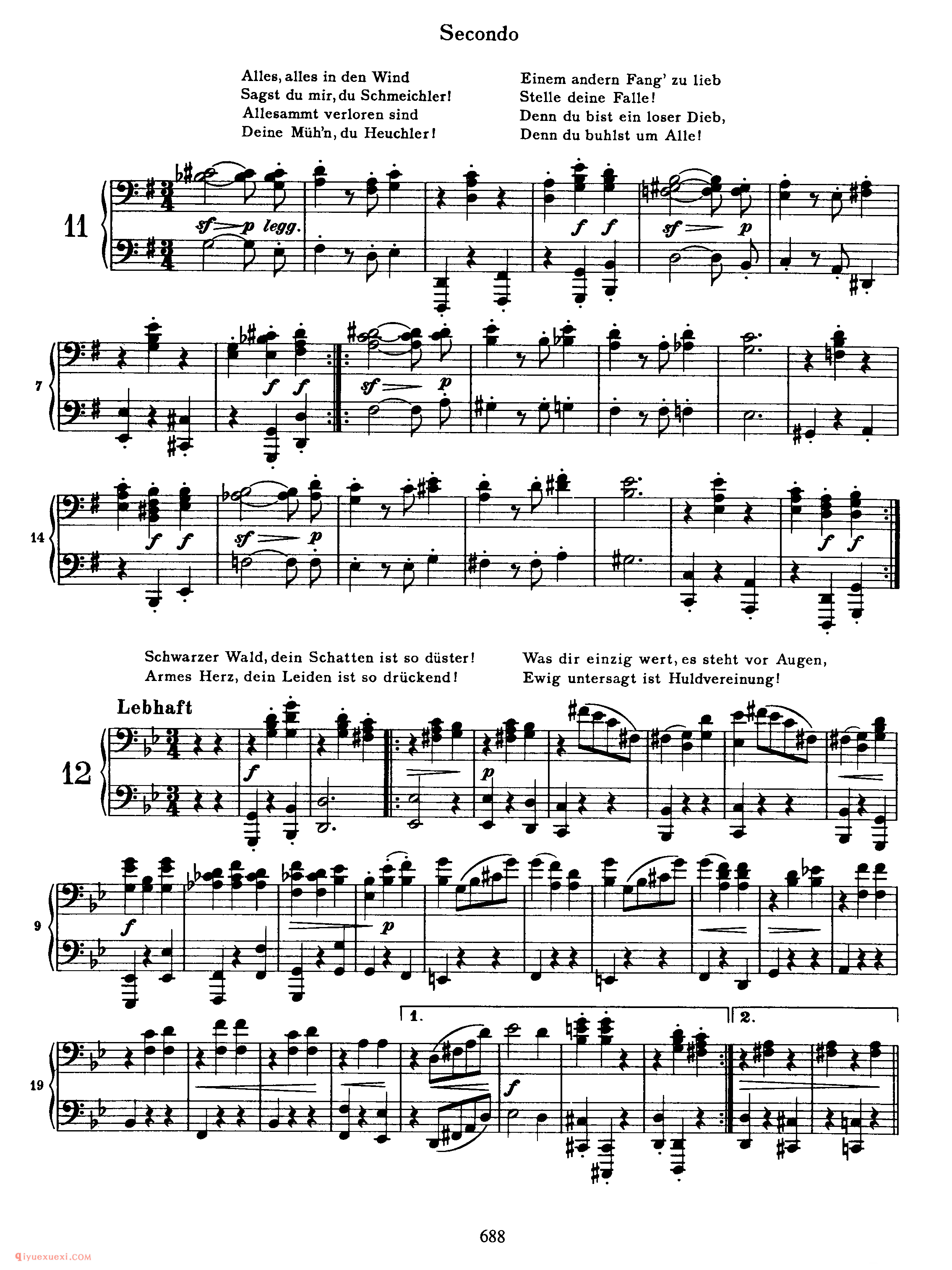 勃拉姆斯新情歌圆舞曲四手联弹作品65_New Liebeslieder Waltzes, Op 65a (4 Hands)_约翰内斯·勃拉姆斯钢琴乐谱