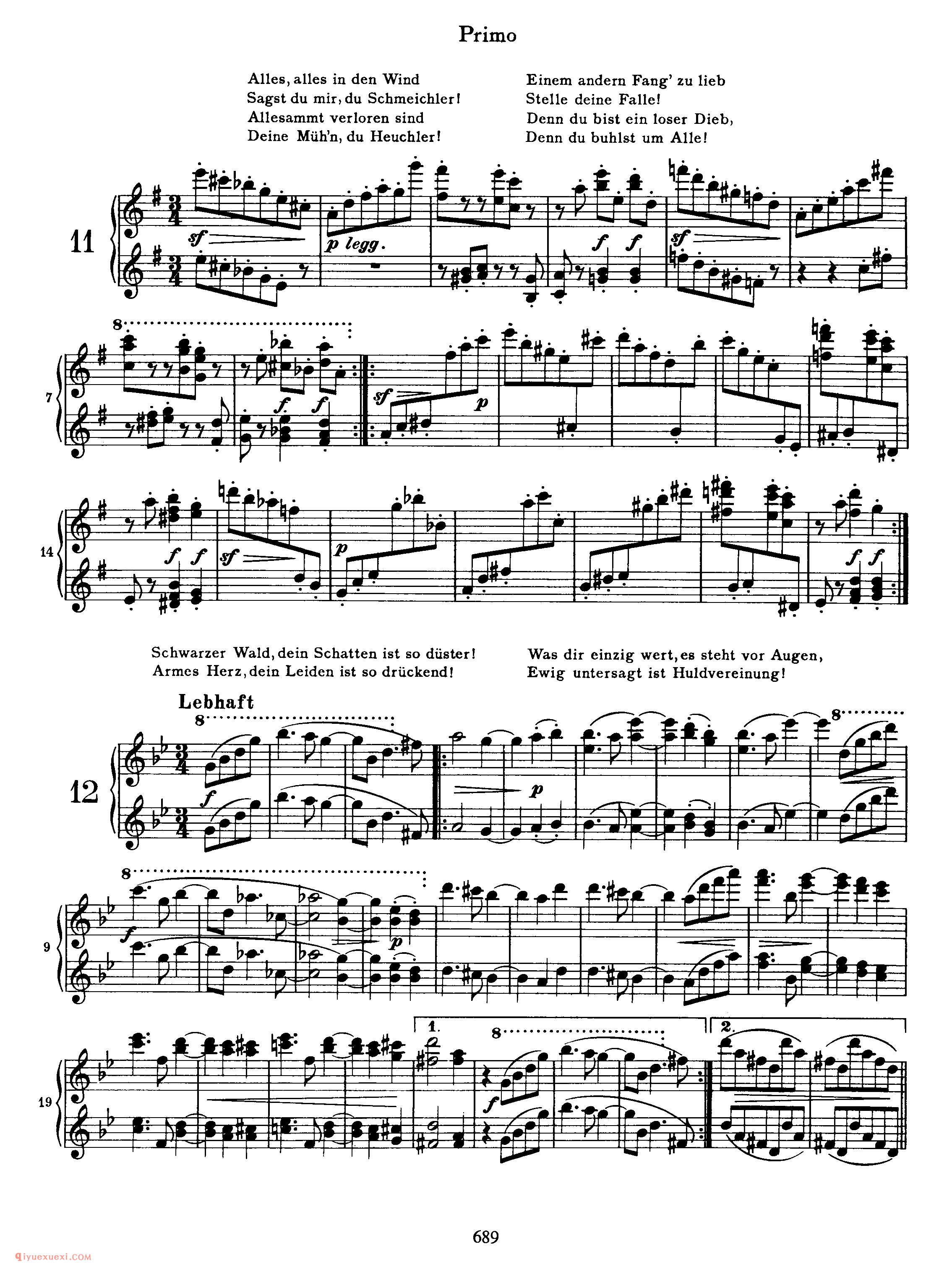 勃拉姆斯新情歌圆舞曲四手联弹作品65_New Liebeslieder Waltzes, Op 65a (4 Hands)_约翰内斯·勃拉姆斯钢琴乐谱