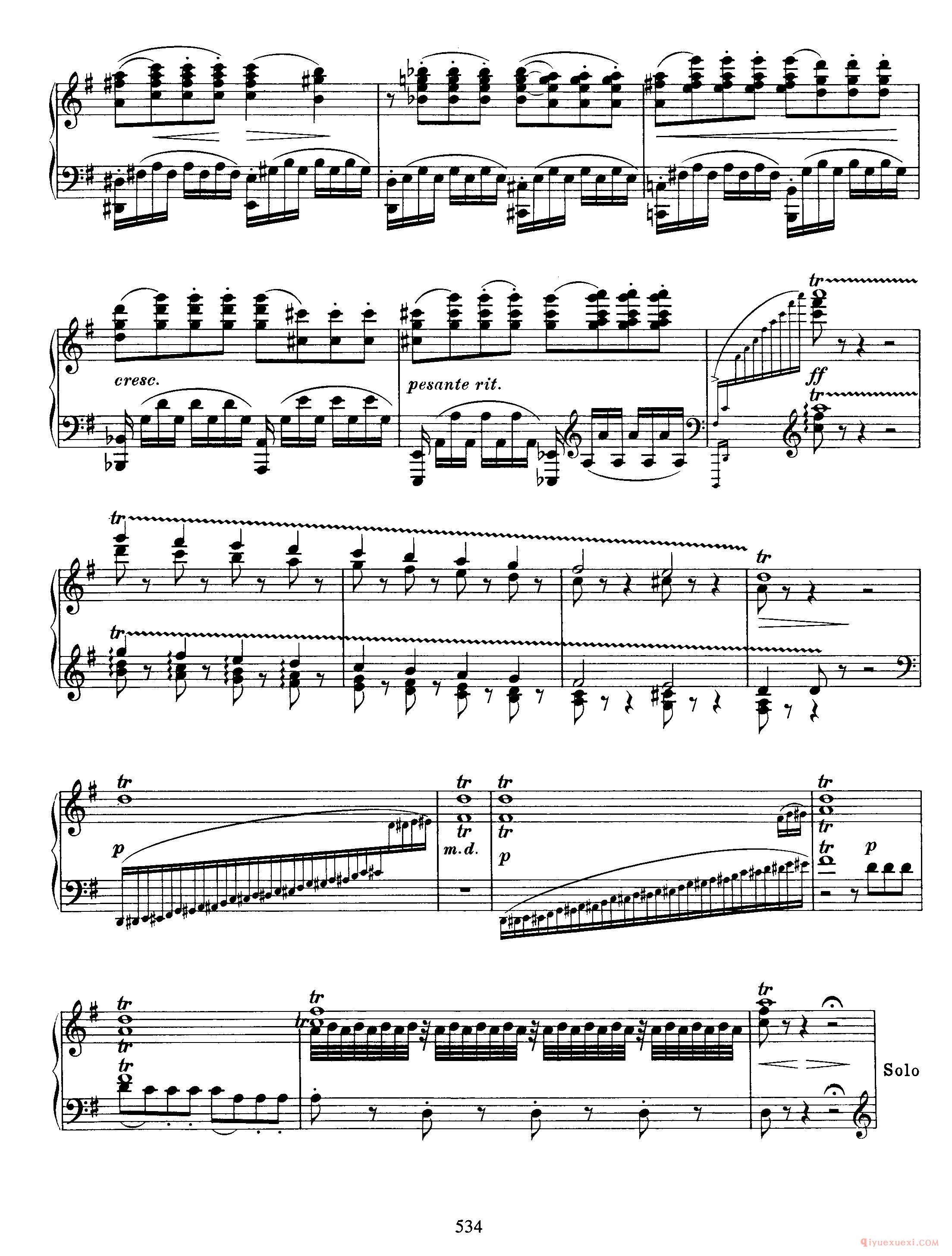 2 Cadenzas for Beethoven's Piano Concerto in G, Op 58_勃拉姆斯协奏曲华彩