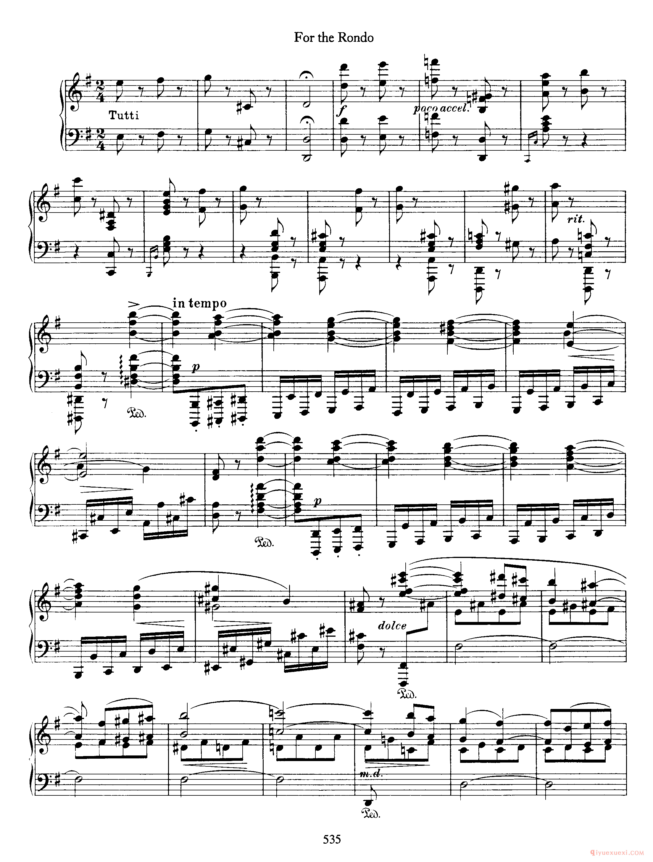 2 Cadenzas for Beethoven's Piano Concerto in G, Op 58_勃拉姆斯协奏曲华彩