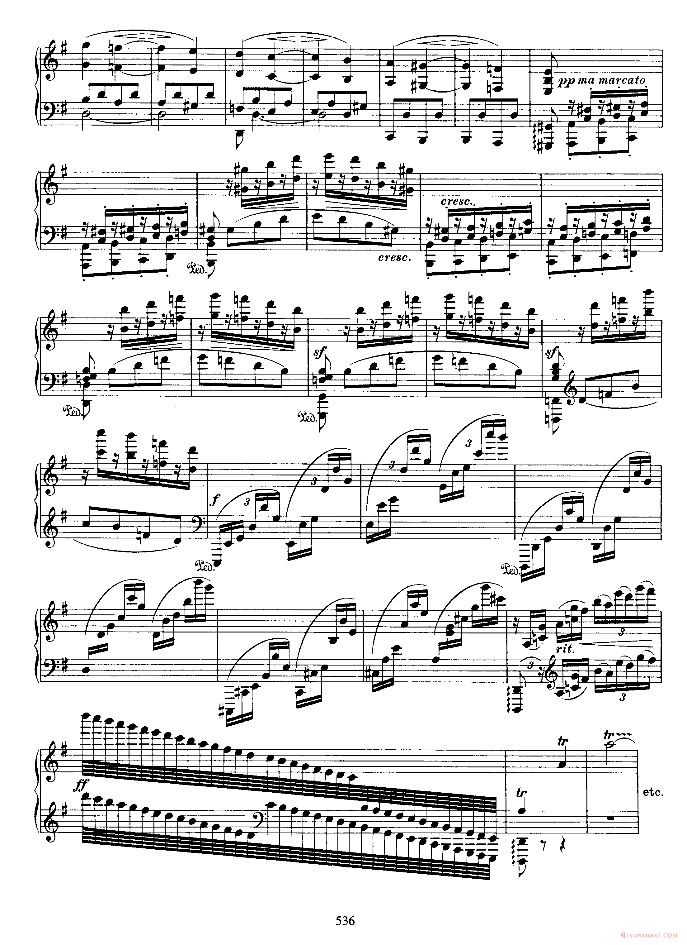 2 Cadenzas for Beethoven's Piano Concerto in G, Op 58_勃拉姆斯协奏曲华彩