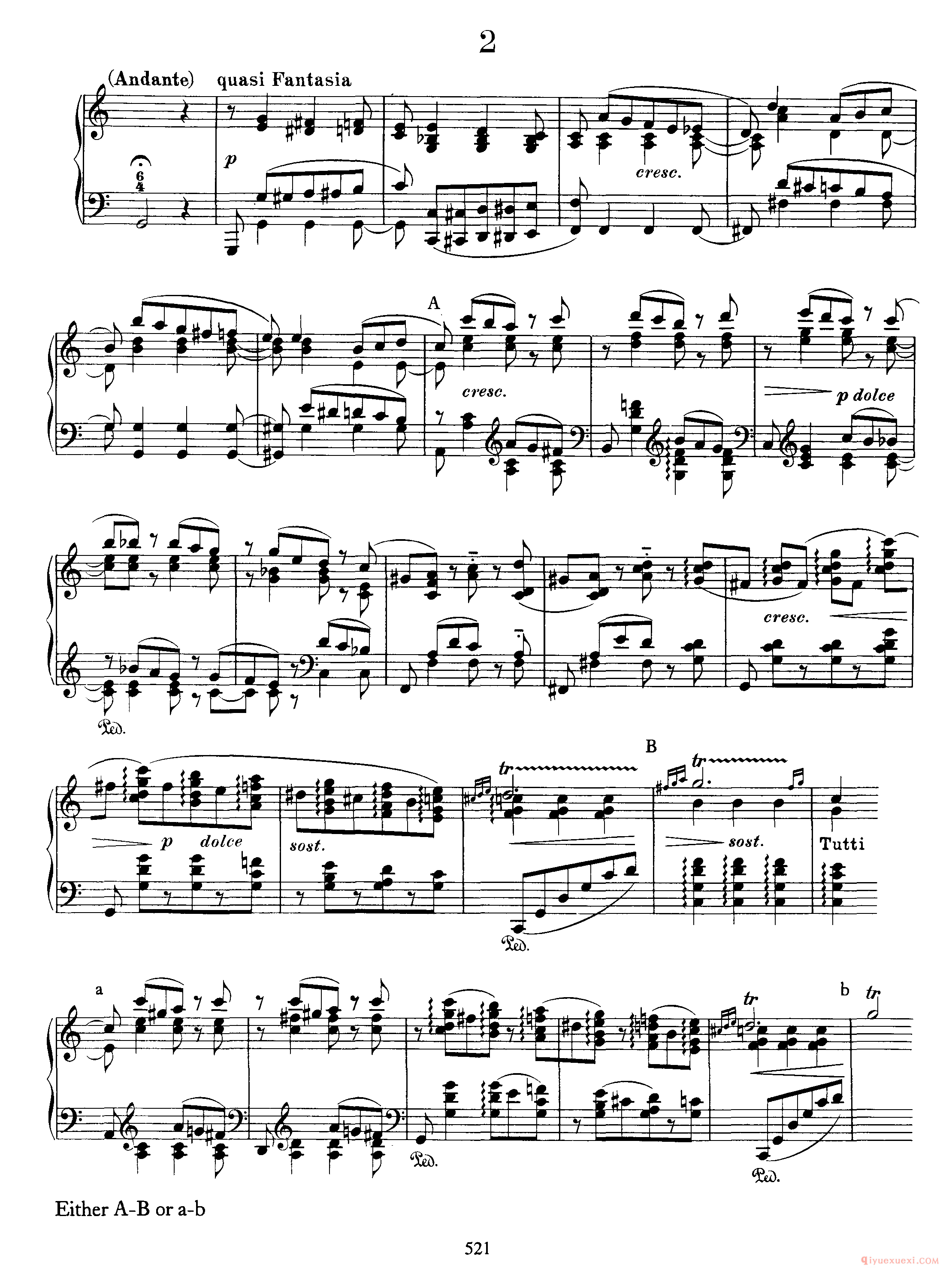 2 Cadenzas for Mozart's Piano Concerto in G, K 453_勃拉姆斯协奏曲华彩