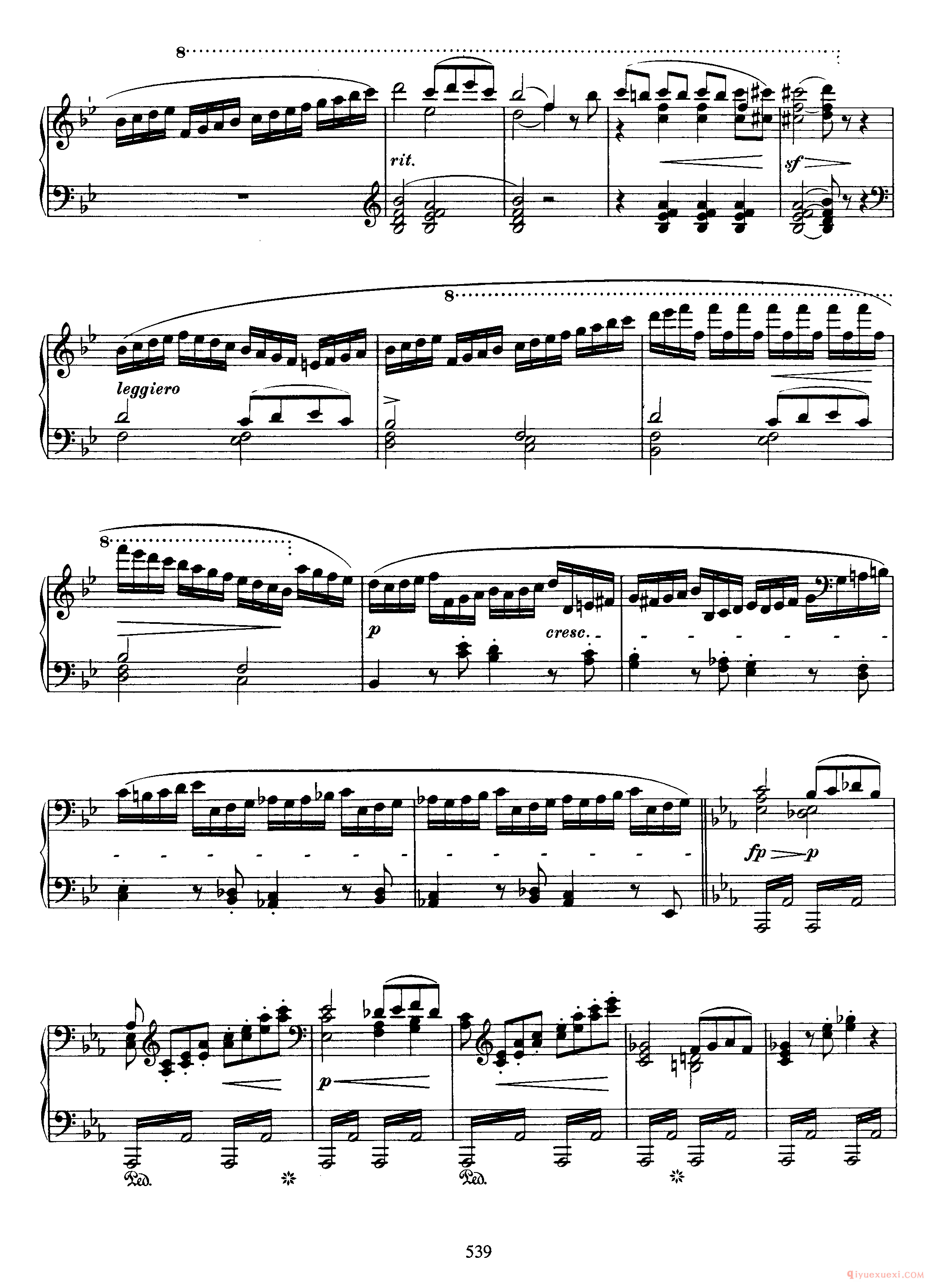 Cadenzafor Beethoven's Piano Concerto in C Minor, Op.37_勃拉姆斯协奏曲华彩