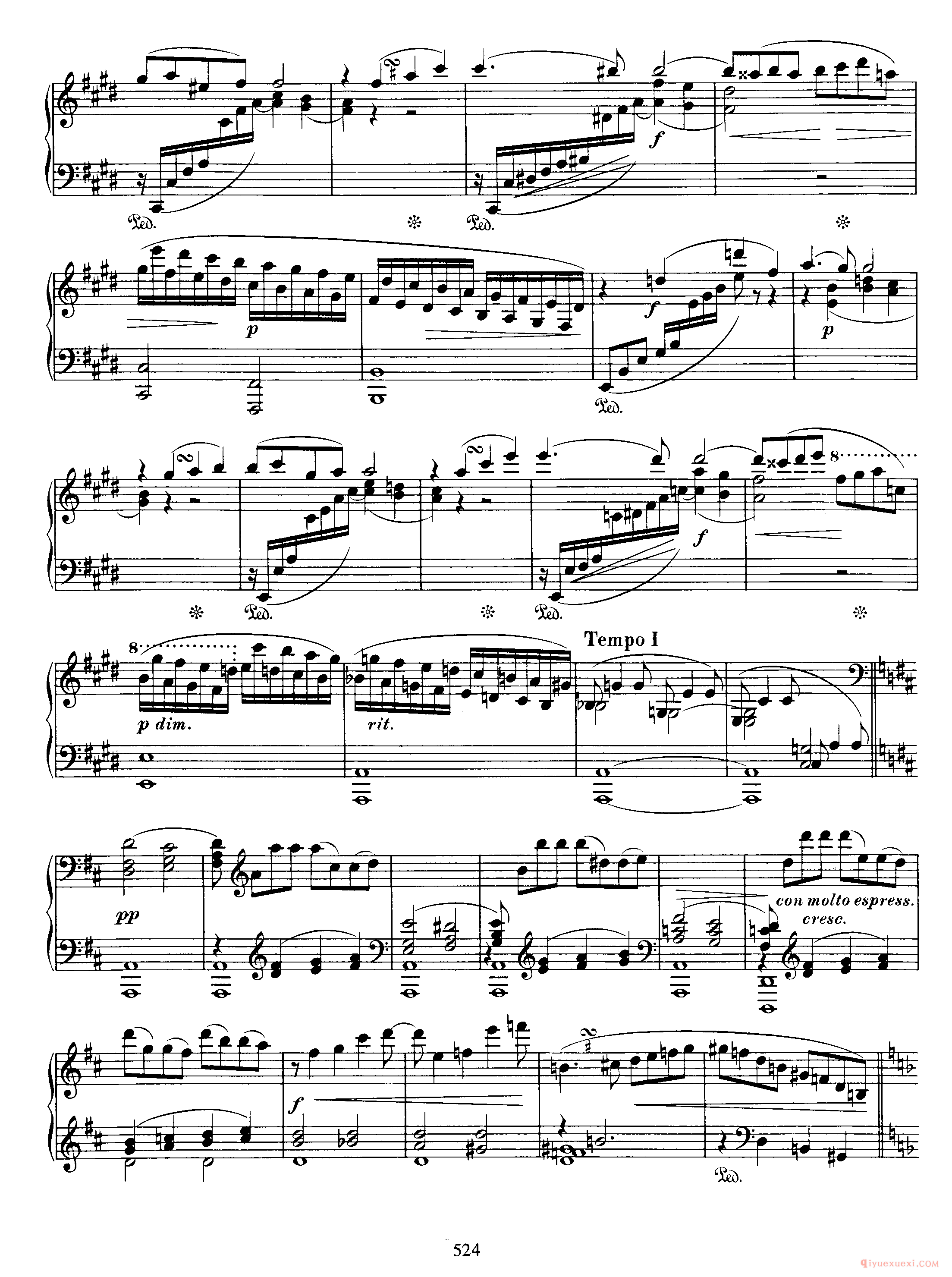 Cadenza for Mozart's Piano Concert in D Minor, K.466_勃拉姆斯协奏曲华彩