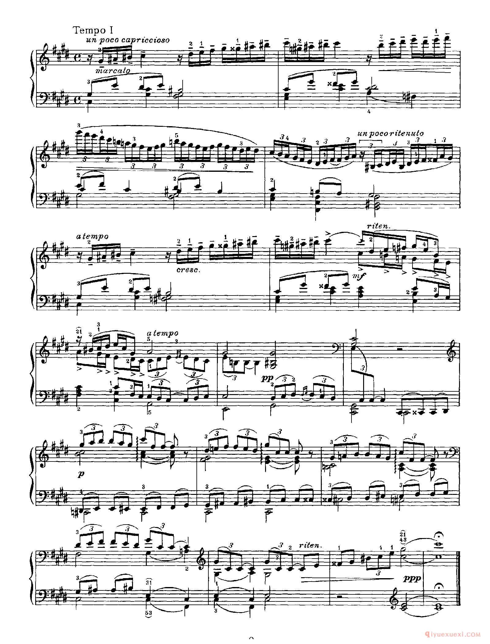 柴科夫斯基《6首钢琴小品》作品19_Tchaikovsky Six Pieces Op.19