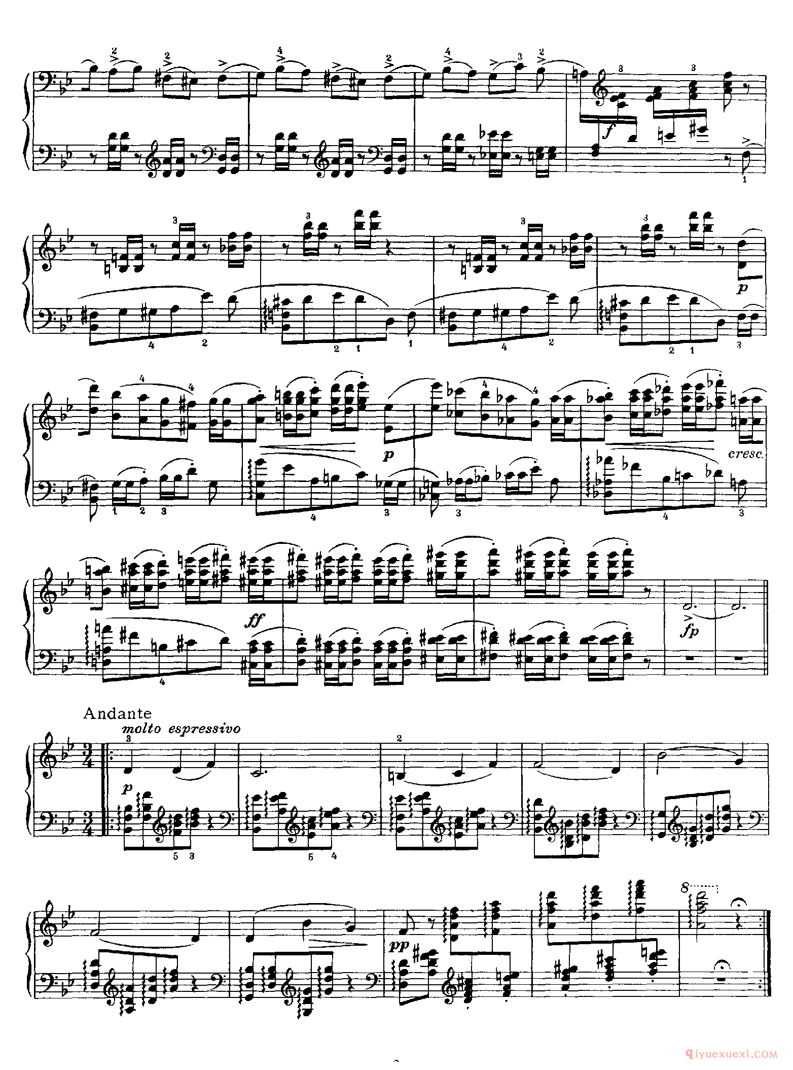 柴可夫斯基《降G大调随想曲》作品Op.8_Capriccio in G-flat Major Op.8