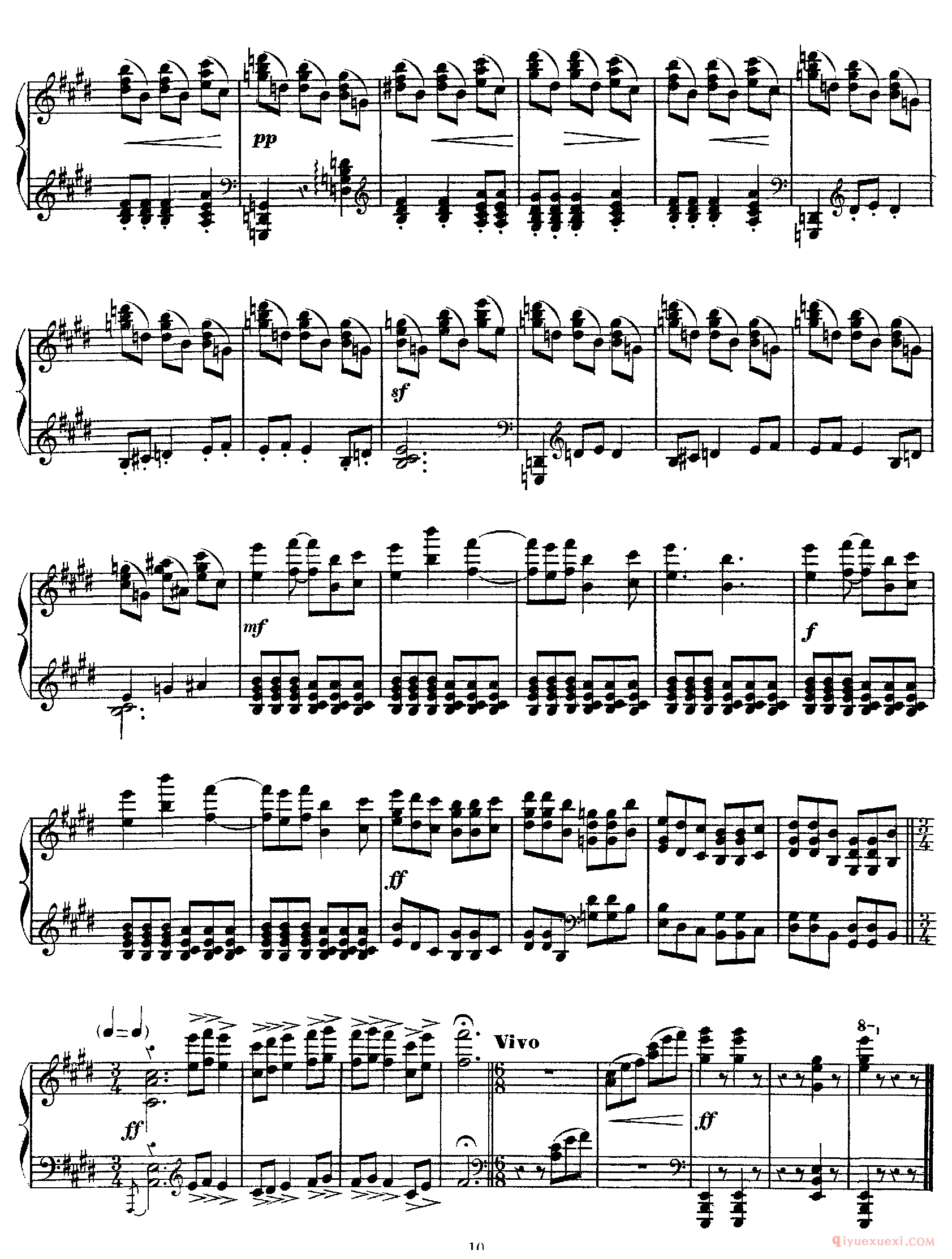 德彪西E大调舞曲 Debussy Danse_德彪西钢琴乐谱