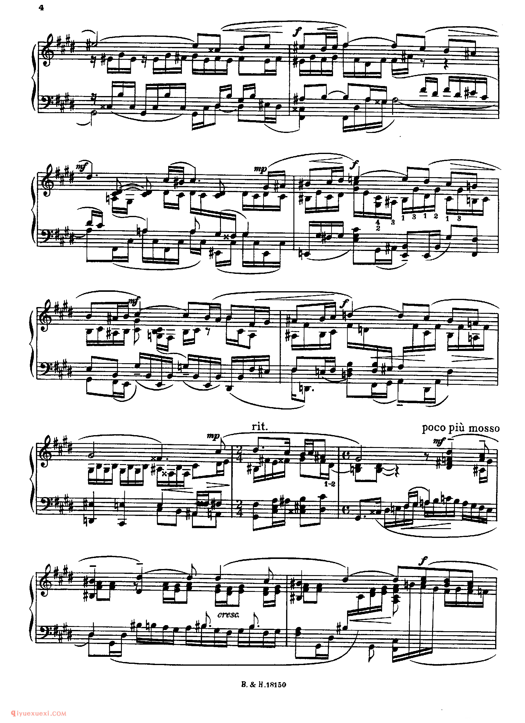 Rachmaninoff - Richardson - Vocalise Op.34-14_拉赫玛尼诺夫钢琴谱