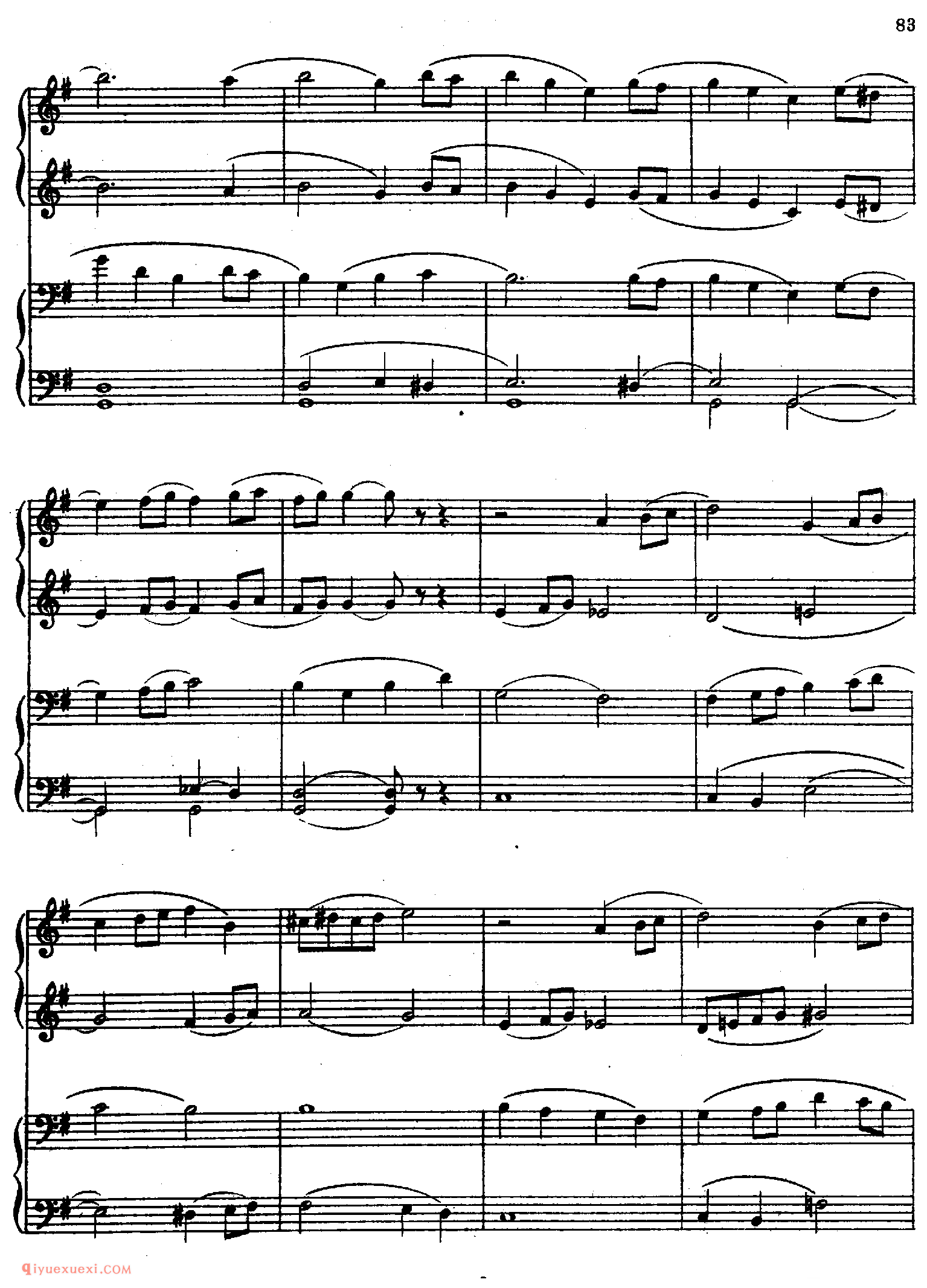 Rachmaninov - Romance in G Major for 4 hands_拉赫玛尼诺夫钢琴谱