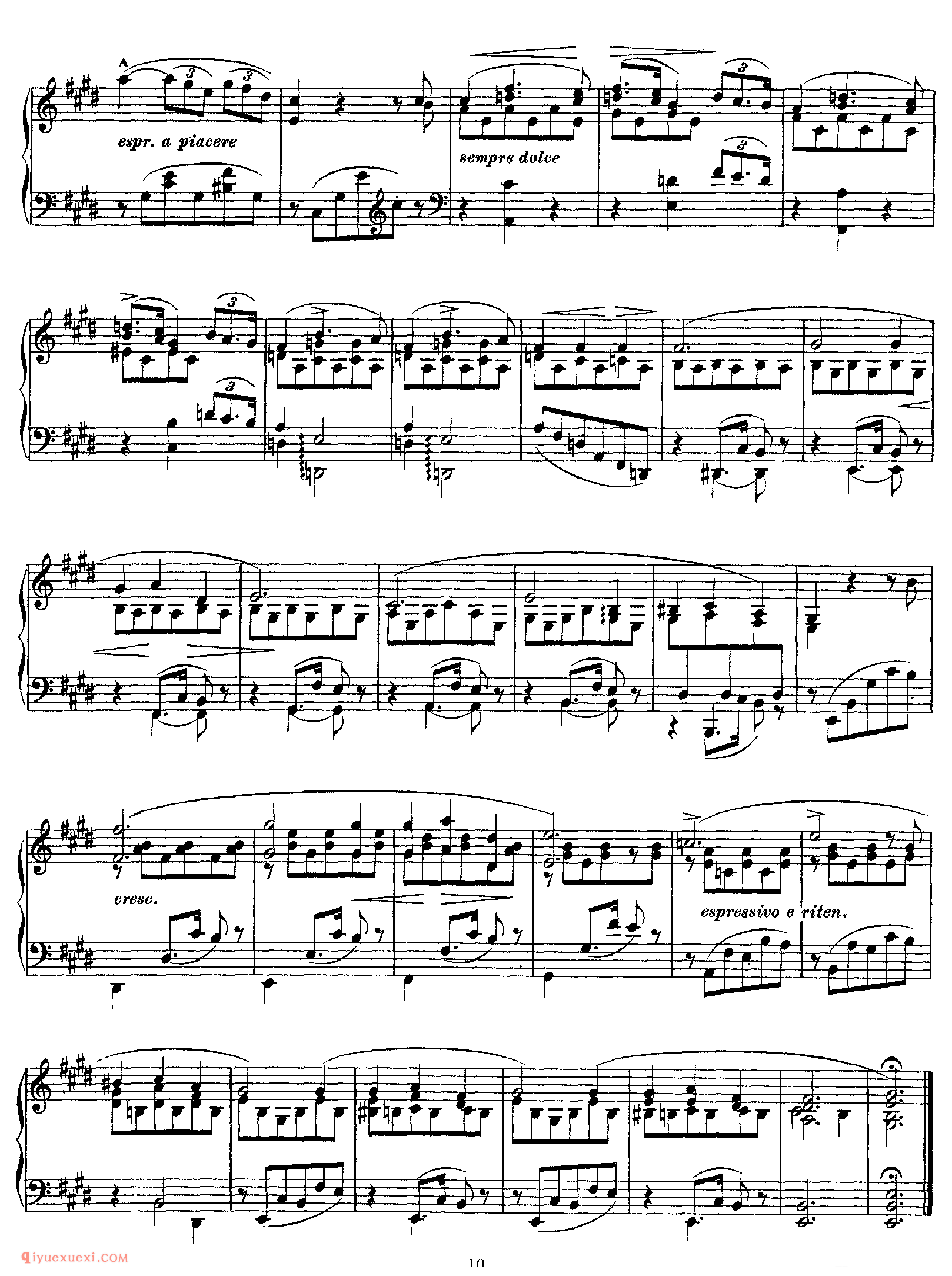 李斯特安慰曲集_Franz Liszt Consolations_李斯特钢琴谱