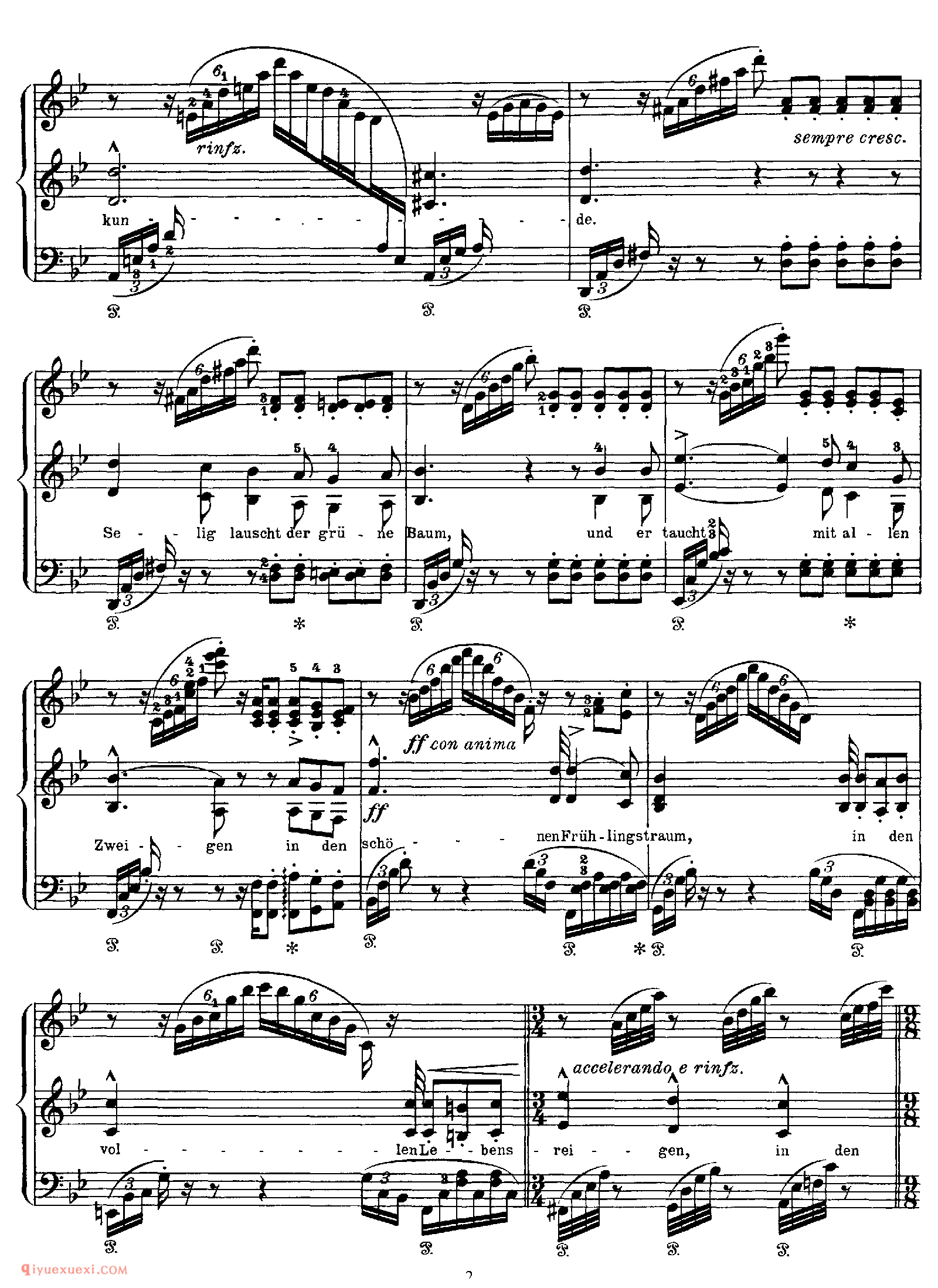 Fruhlingslied (Mendelssohn)_改编其他人_李斯特钢琴乐谱