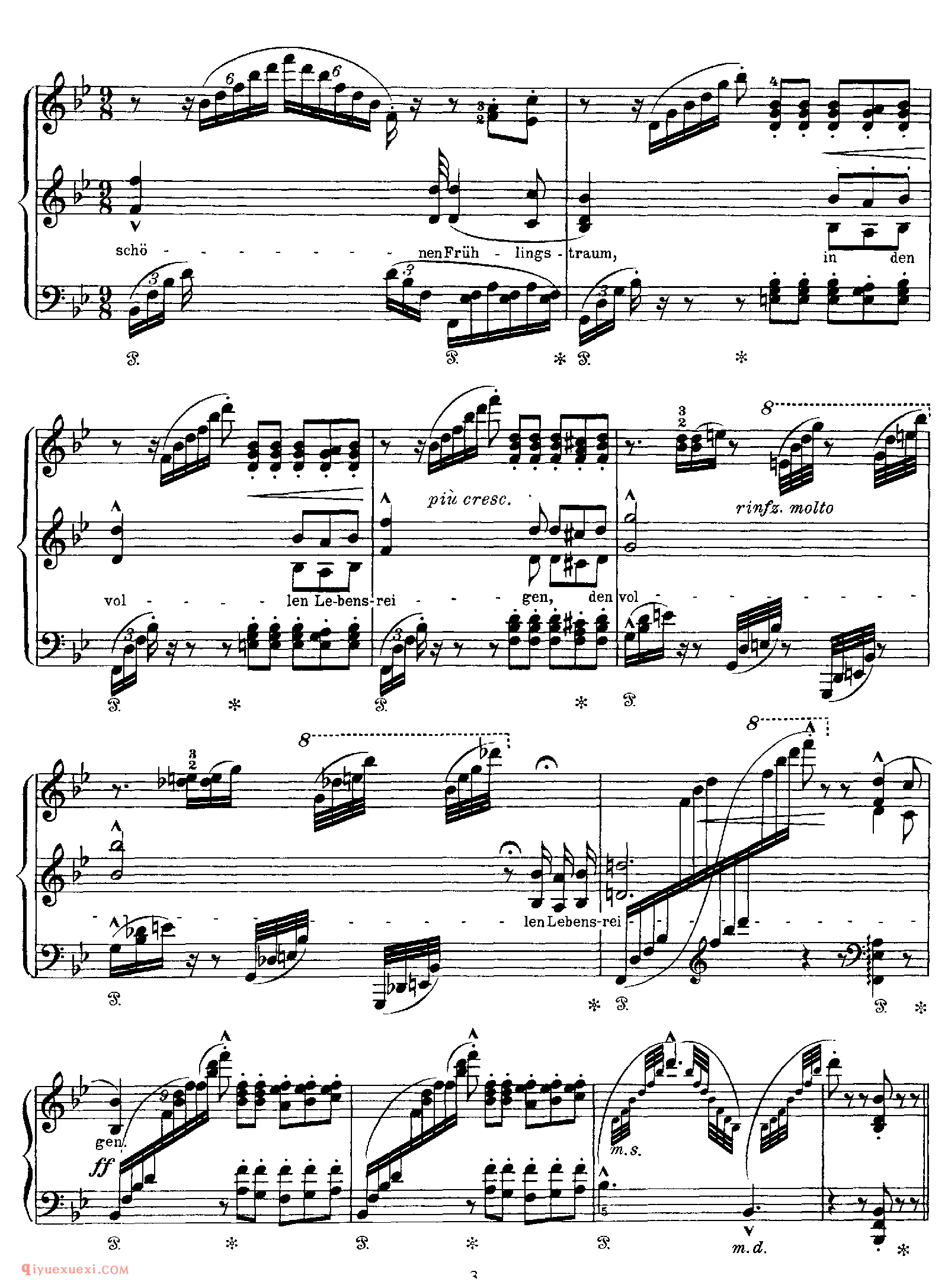 Fruhlingslied (Mendelssohn)_改编其他人_李斯特钢琴乐谱